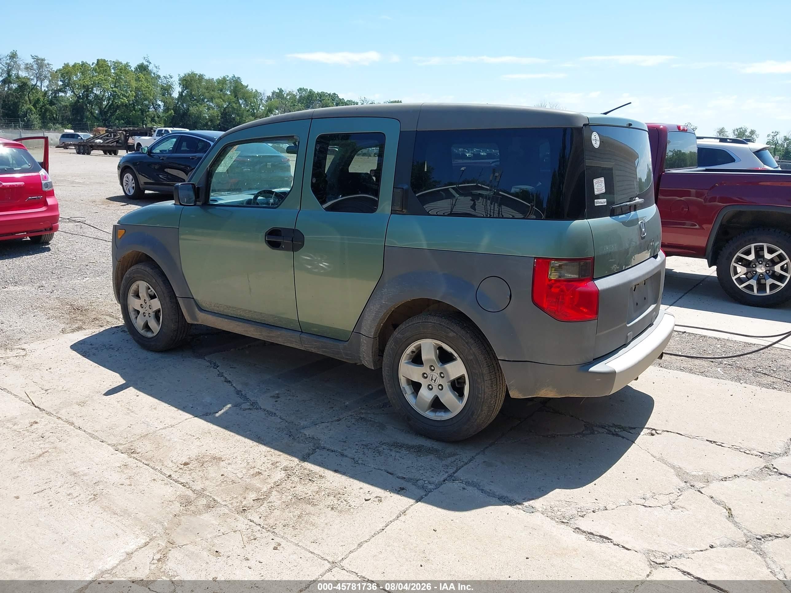 2003 Honda Element Ex Green vin: 5J6YH28643L039736