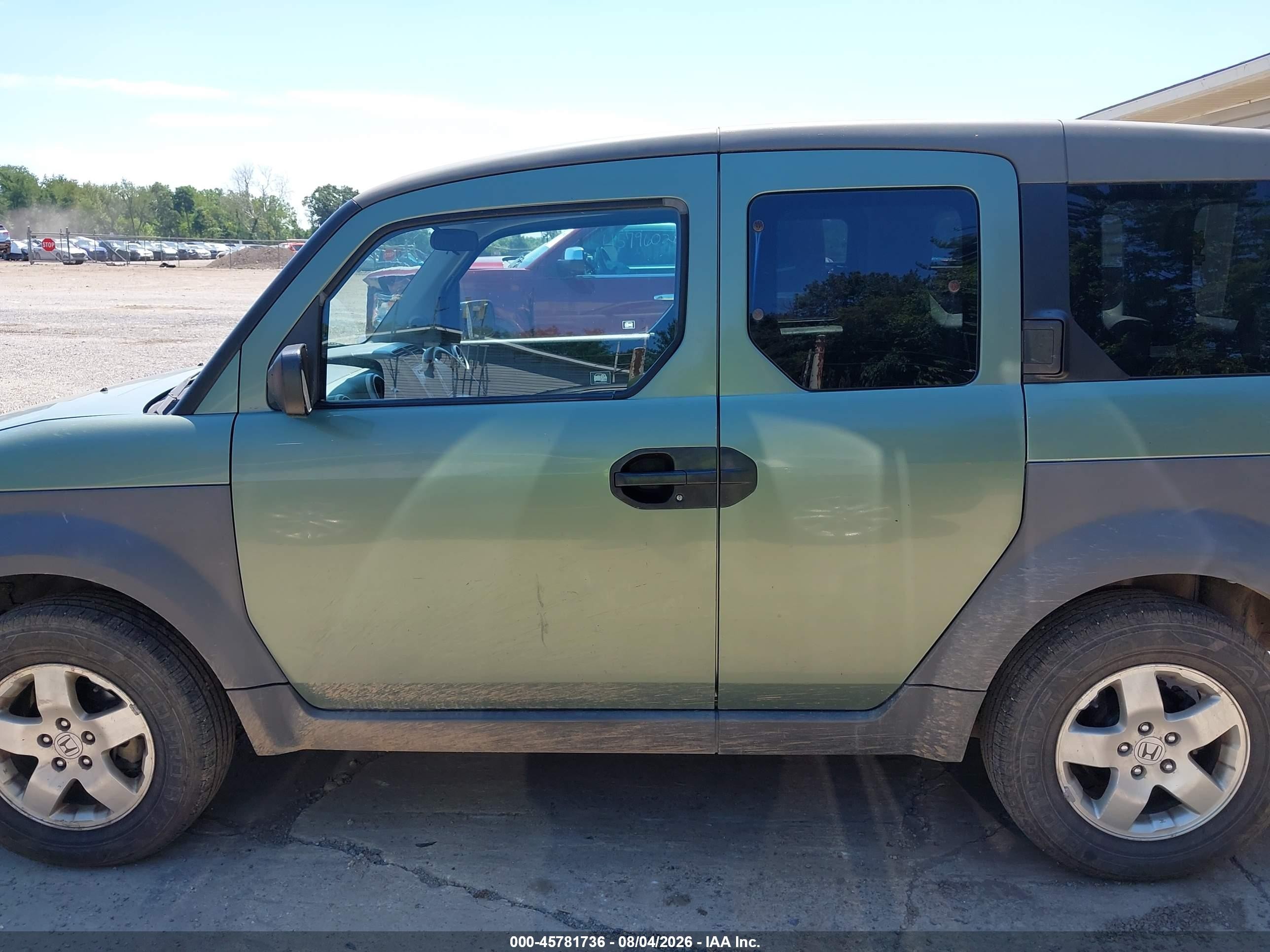 2003 Honda Element Ex Green vin: 5J6YH28643L039736