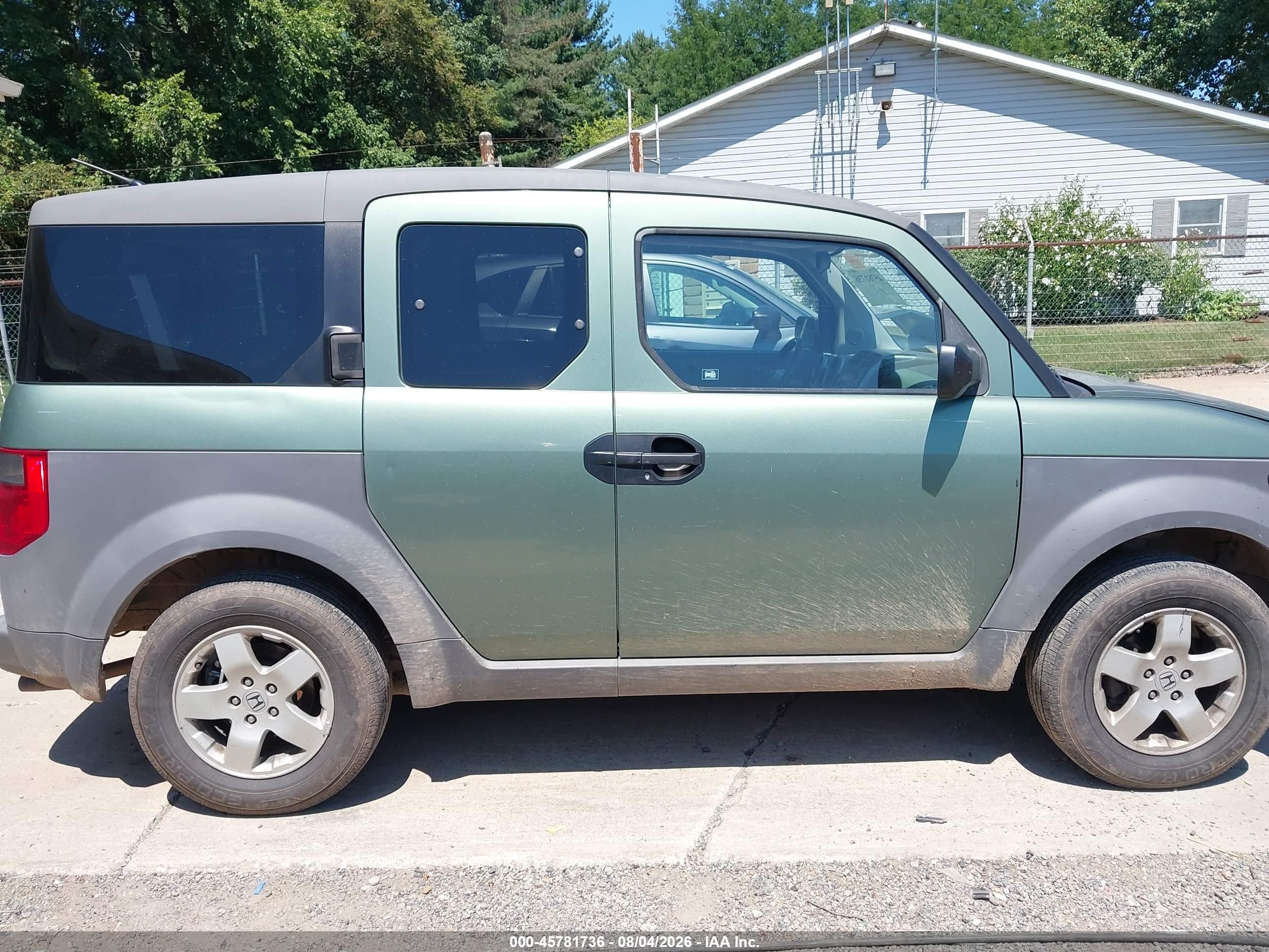 2003 Honda Element Ex Green vin: 5J6YH28643L039736