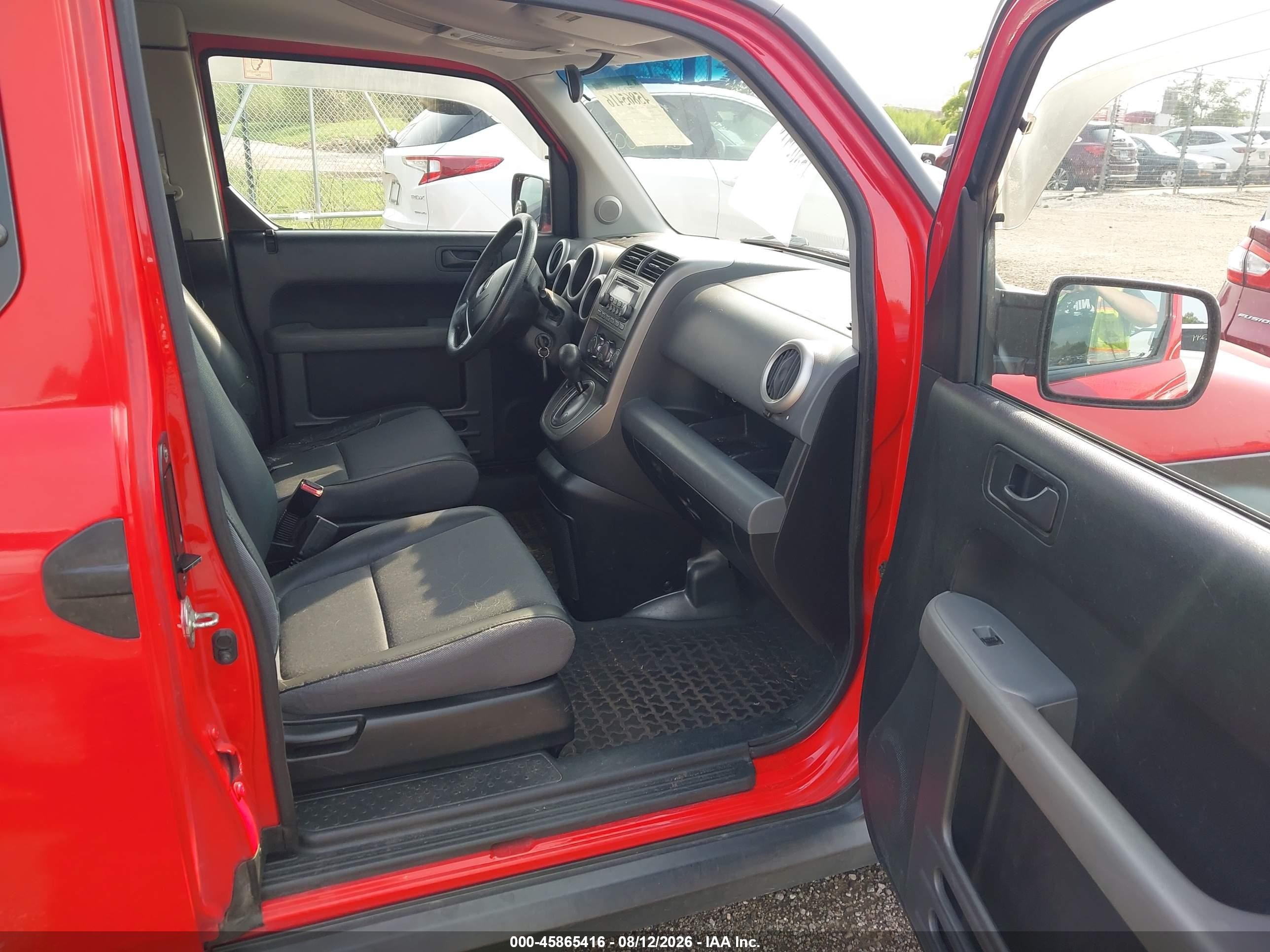 2005 Honda Element Ex Red vin: 5J6YH28645L014760