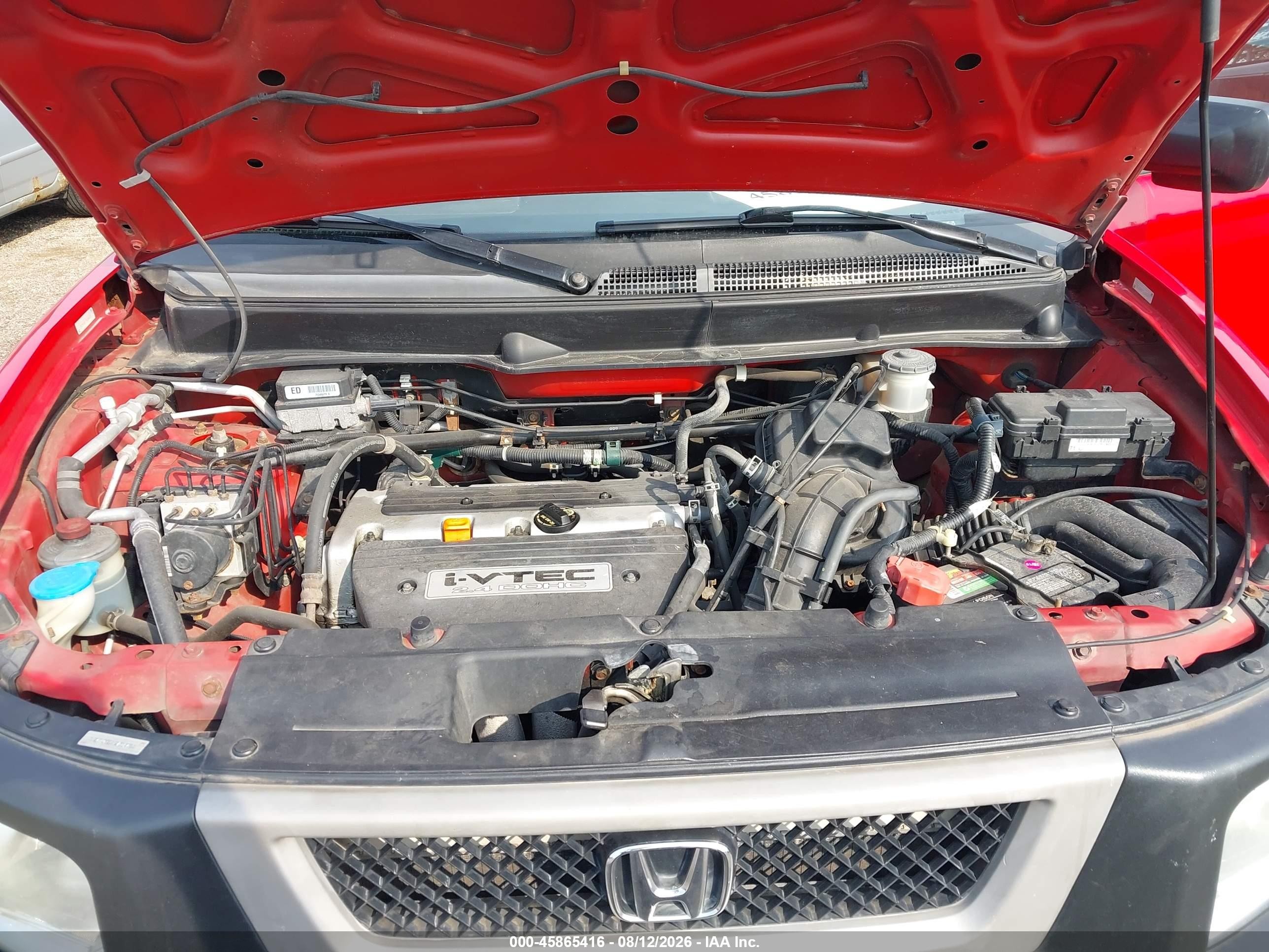 2005 Honda Element Ex Red vin: 5J6YH28645L014760