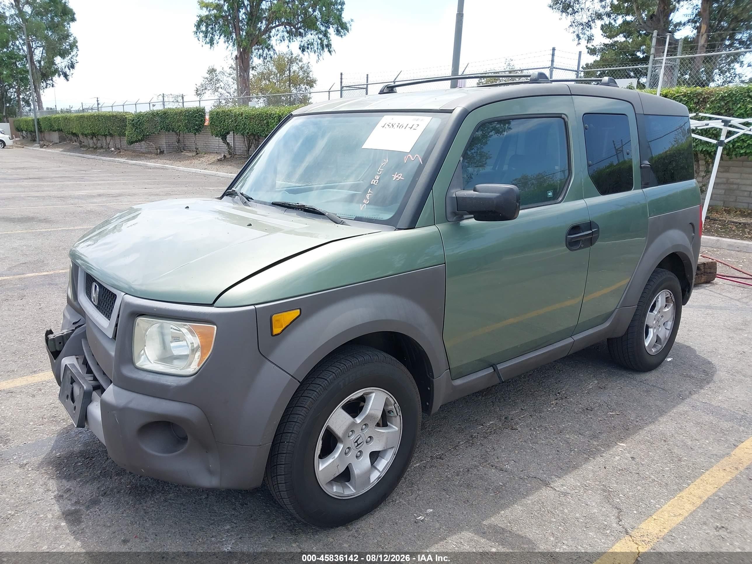 2005 Honda Element Ex Зеленый vin: 5J6YH28645L026794
