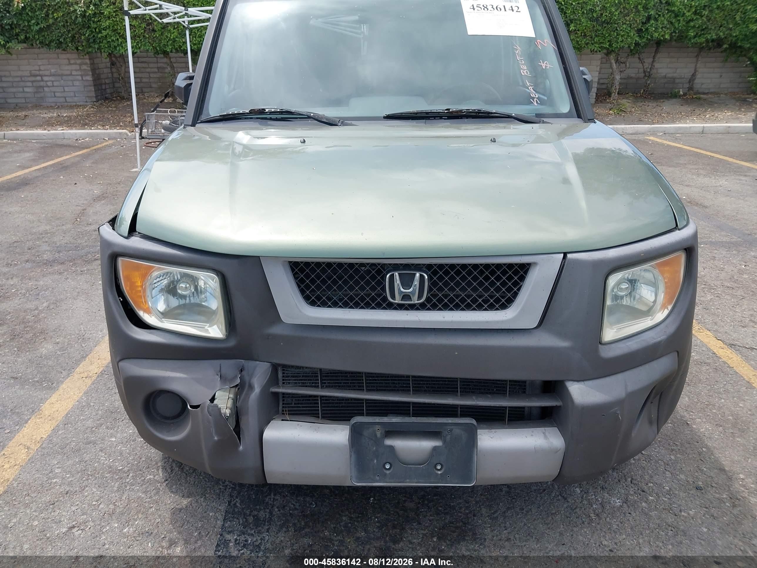 2005 Honda Element Ex Зеленый vin: 5J6YH28645L026794
