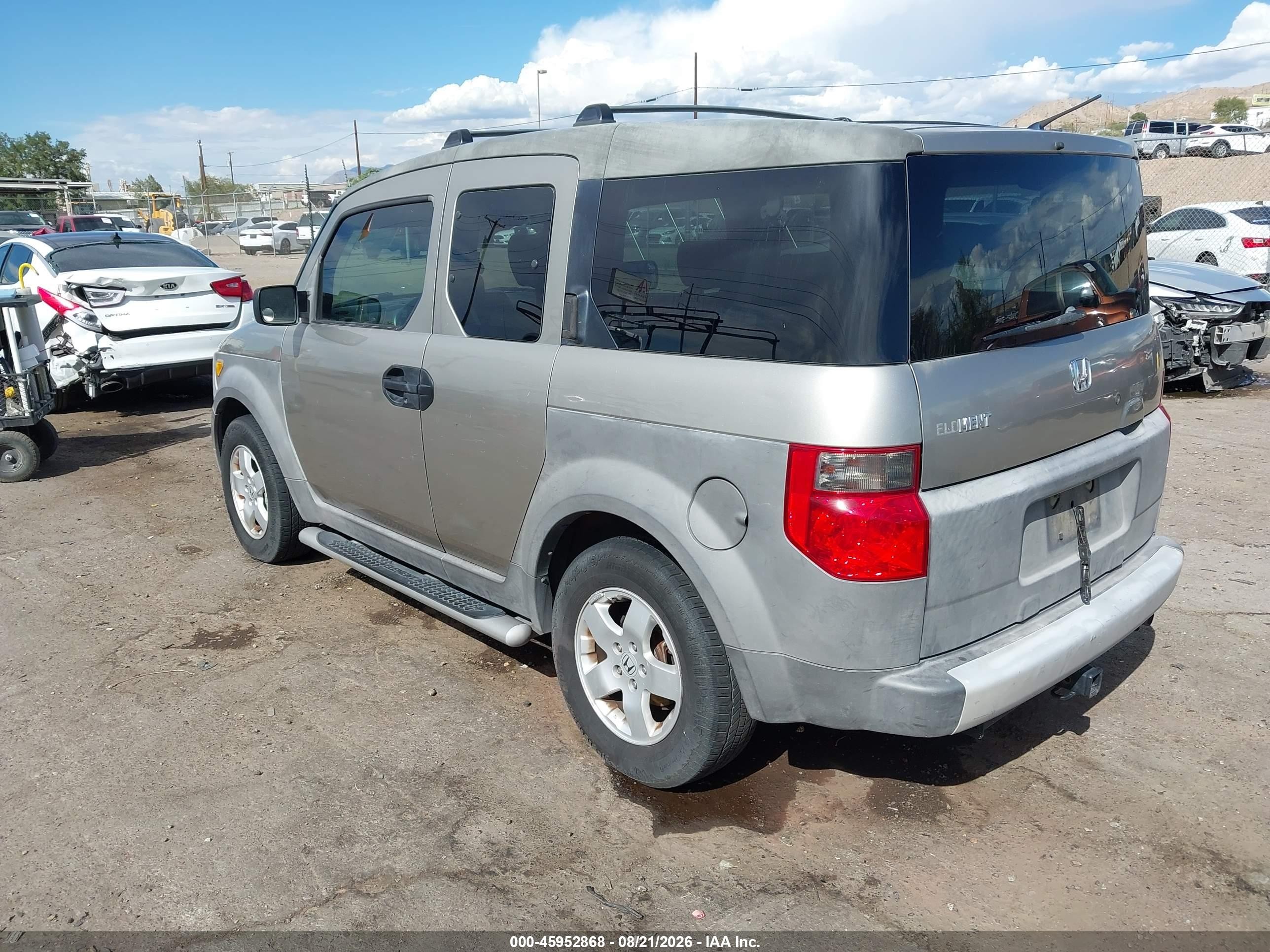 2004 Honda Element Ex Gray vin: 5J6YH28654L008903