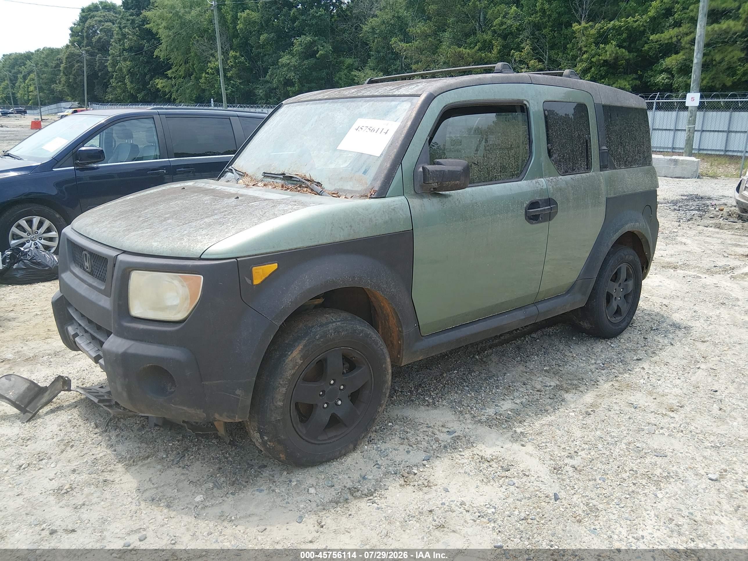 2005 Honda Element Ex Зеленый vin: 5J6YH28655L013147