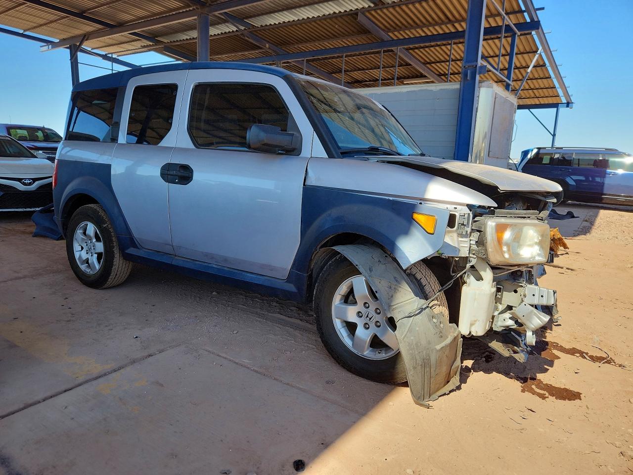 2005 Honda Element Ex Gray vin: 5J6YH28655L020938