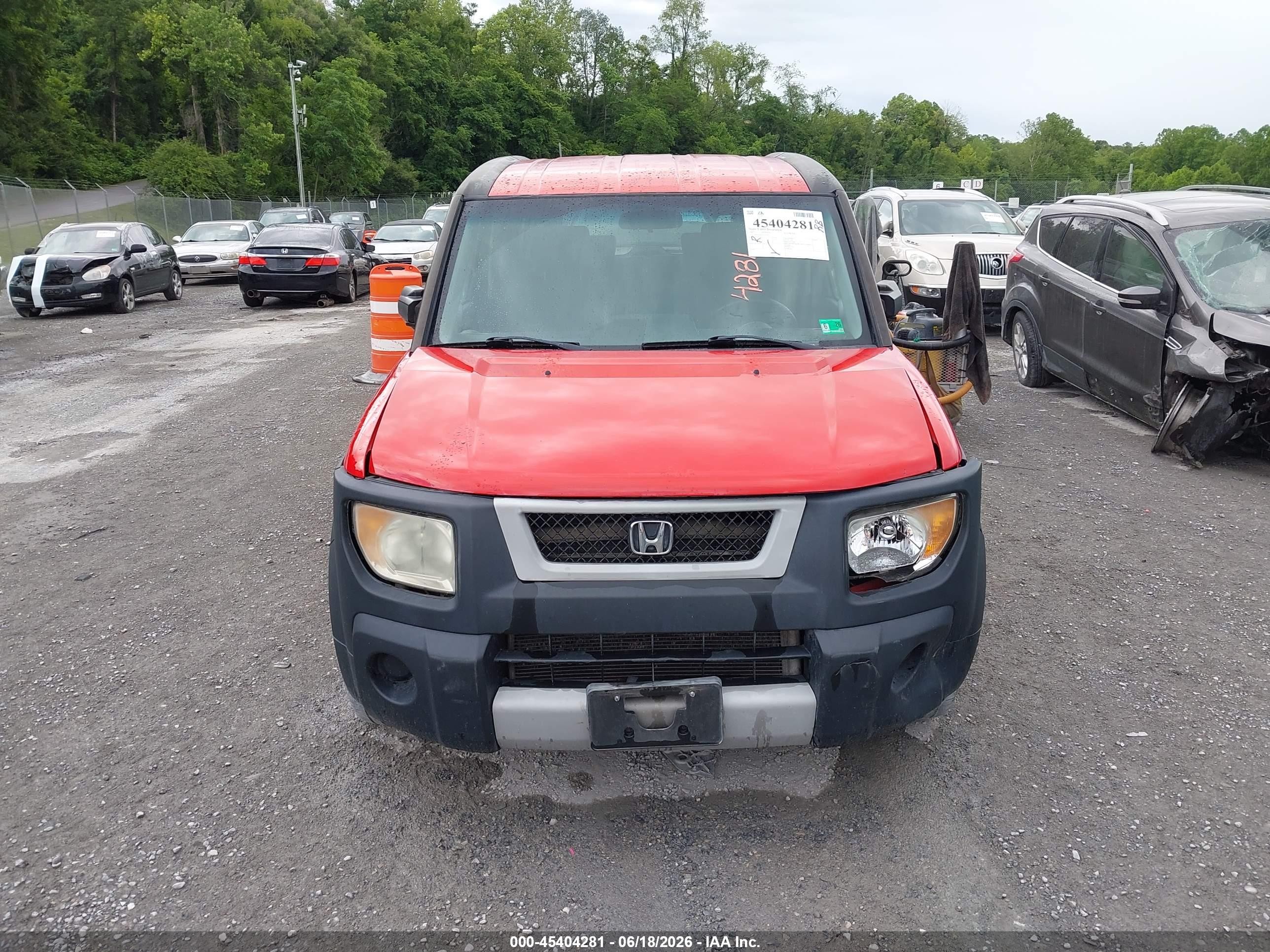 2005 Honda Element Ex Красный vin: 5J6YH28655L021927