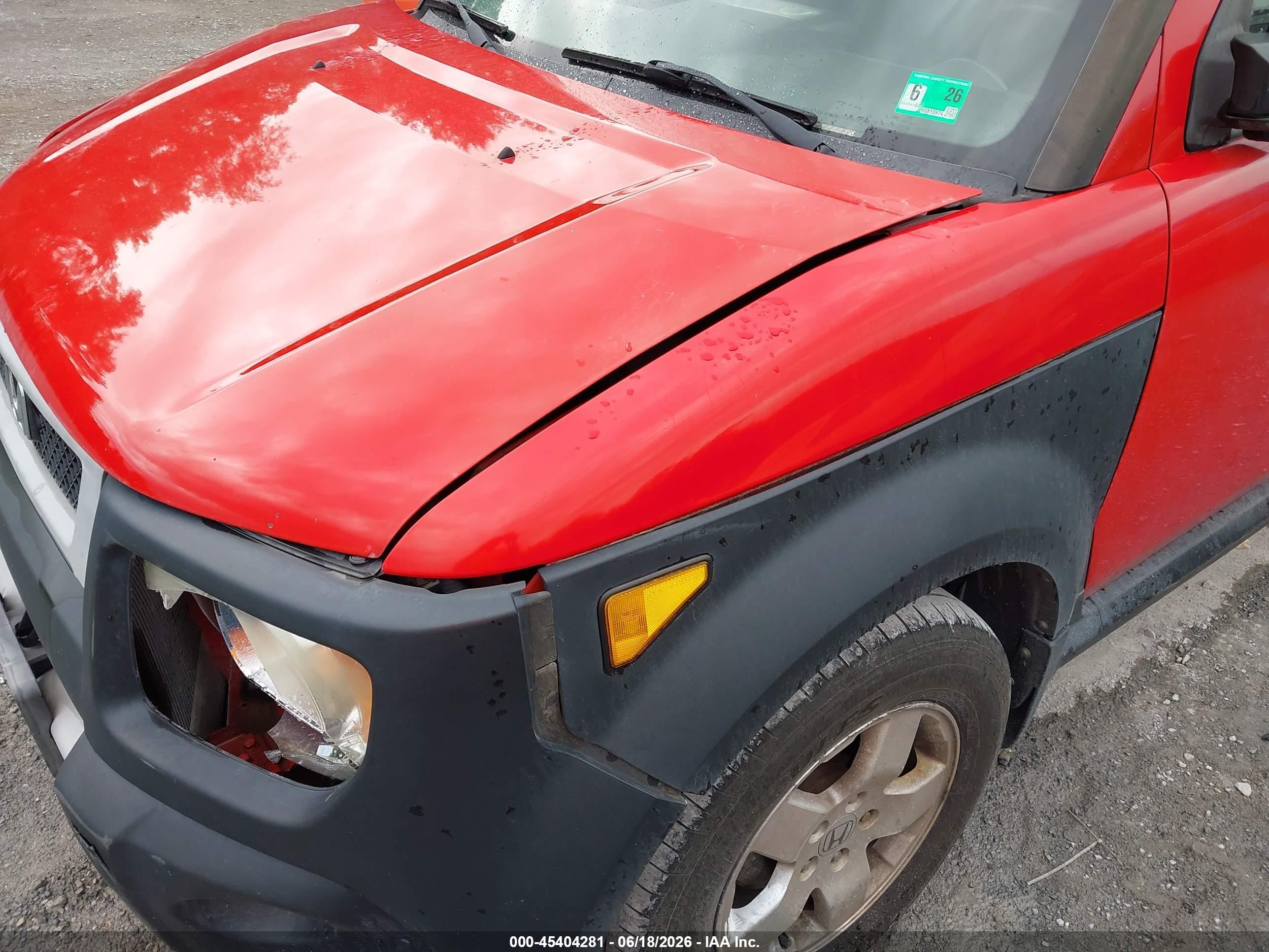 2005 Honda Element Ex Красный vin: 5J6YH28655L021927