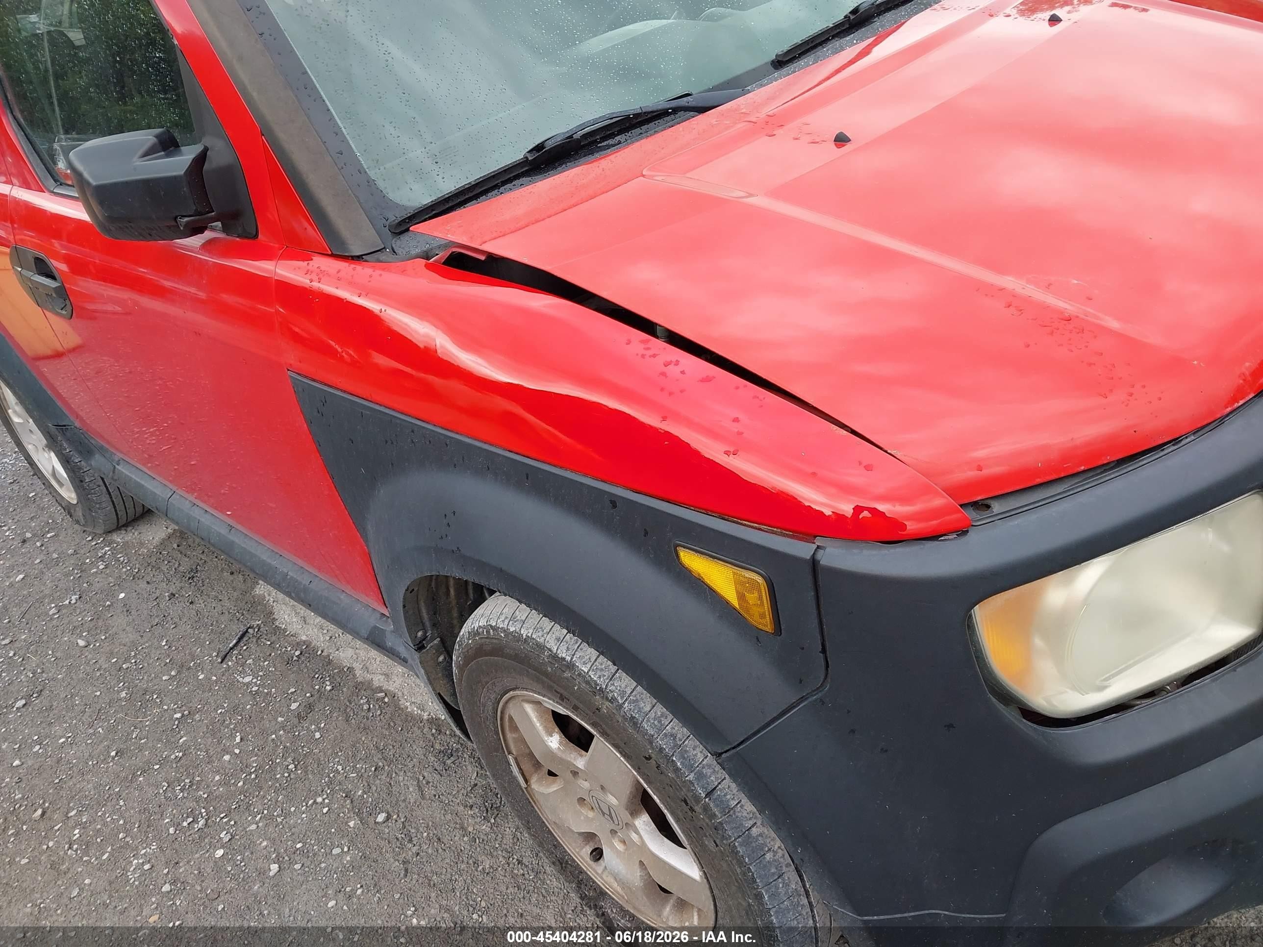 2005 Honda Element Ex Красный vin: 5J6YH28655L021927