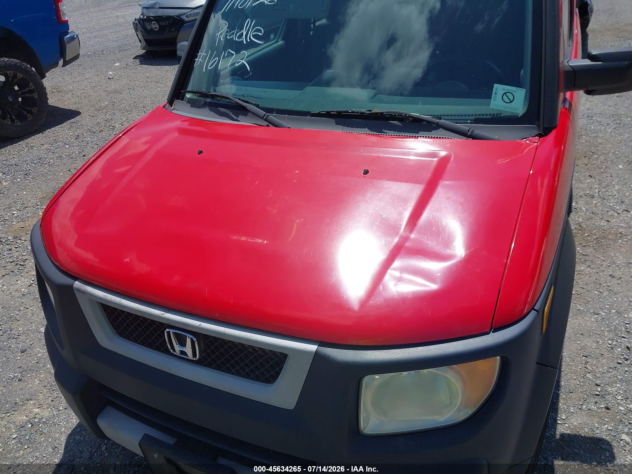 2005 Honda Element Ex Красный vin: 5J6YH28655L029686