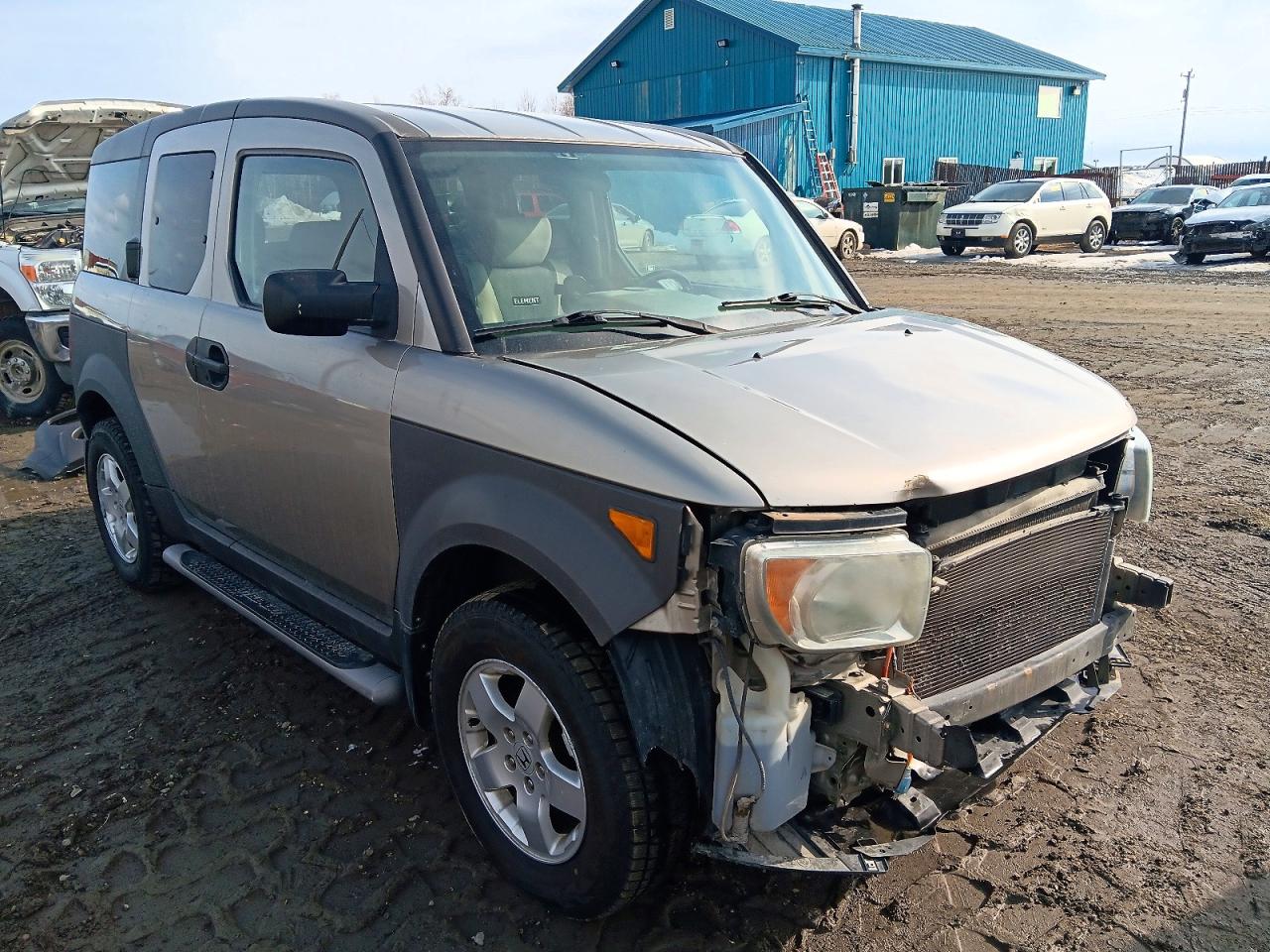 2004 Honda Element Ex Gray vin: 5J6YH28664L024558