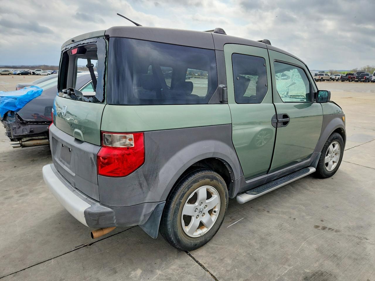 2004 Honda Element Green vin: 5J6YH28664L034474