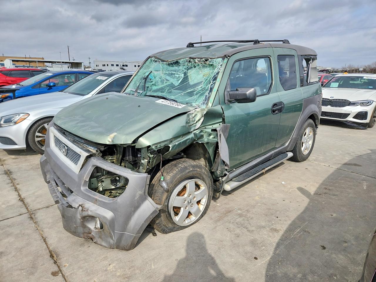 2004 Honda Element Green vin: 5J6YH28664L034474