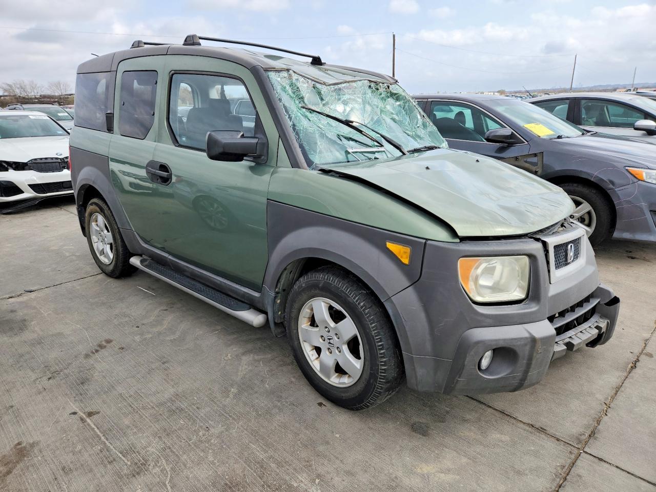 2004 Honda Element Green vin: 5J6YH28664L034474