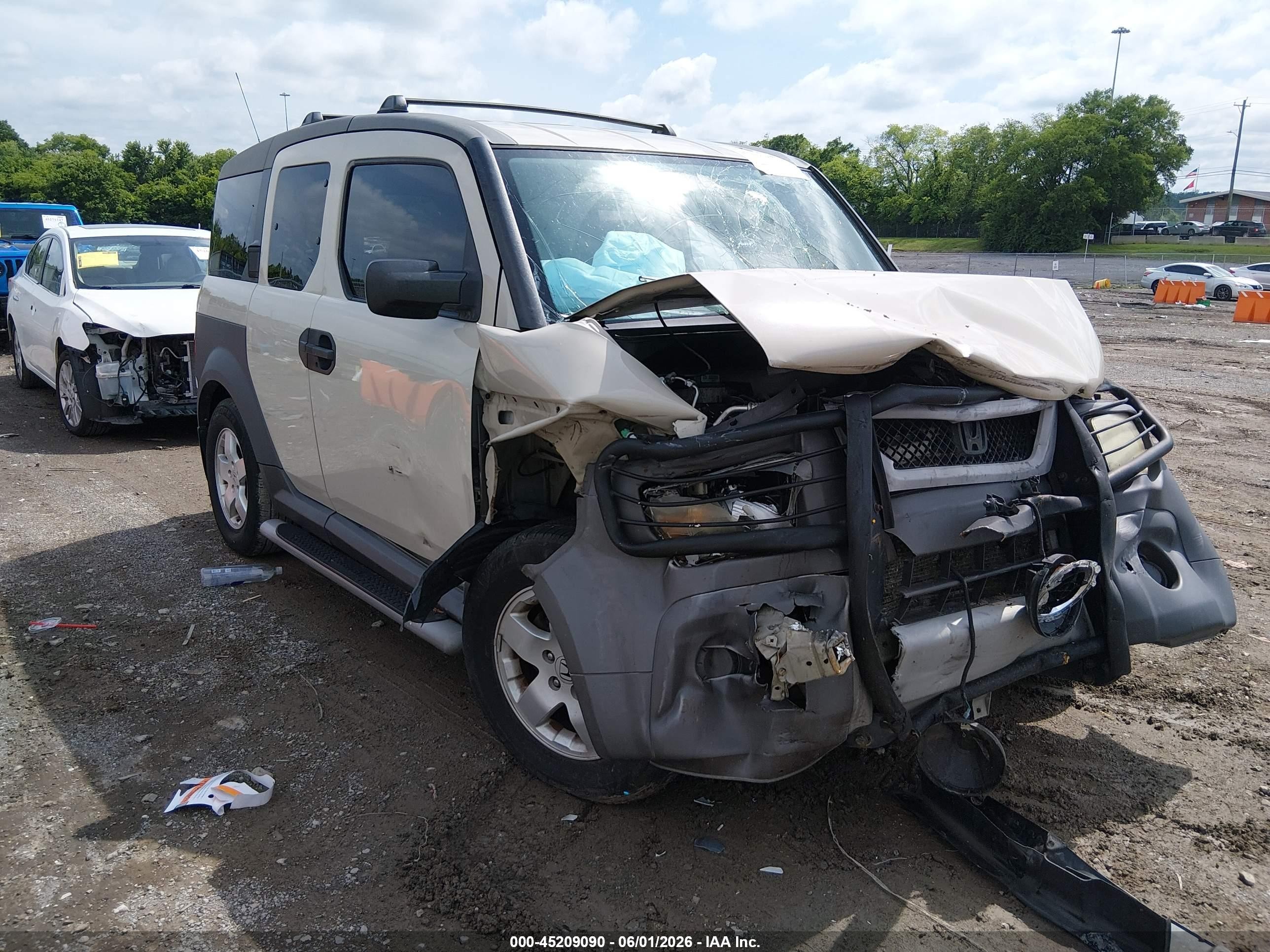 2005 Honda Element Ex Beige vin: 5J6YH28665L003436