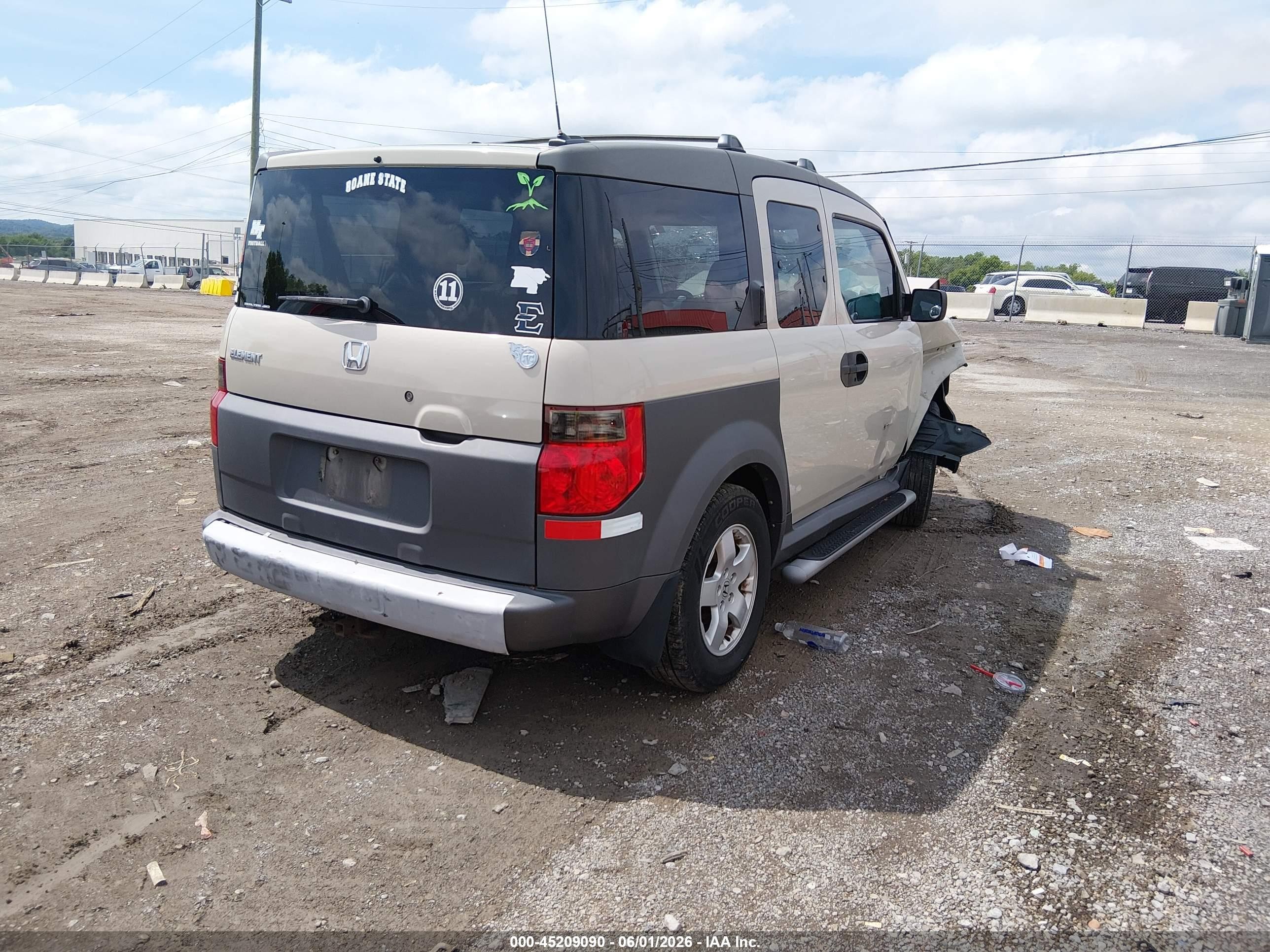 2005 Honda Element Ex Beige vin: 5J6YH28665L003436