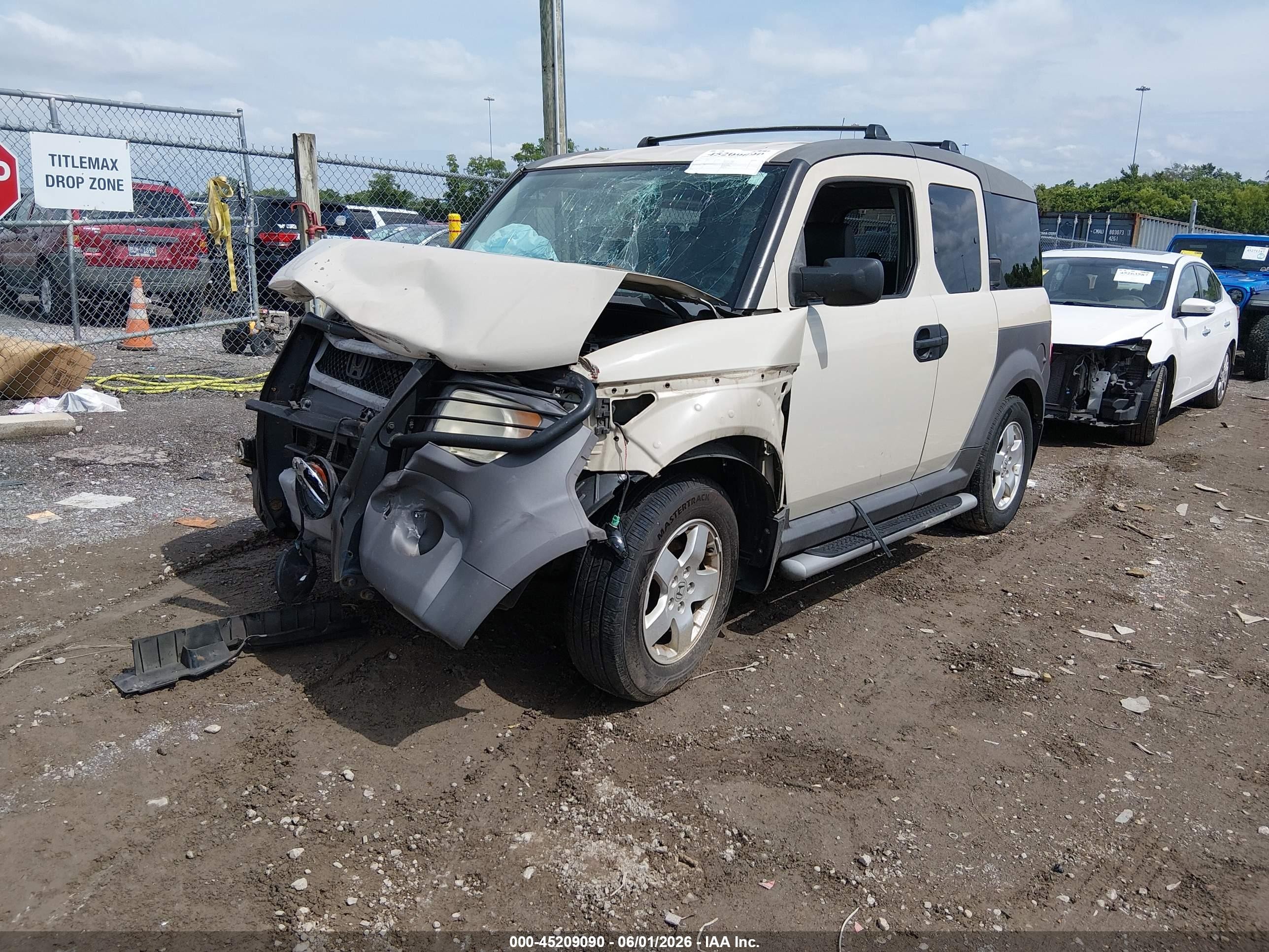 2005 Honda Element Ex Beige vin: 5J6YH28665L003436