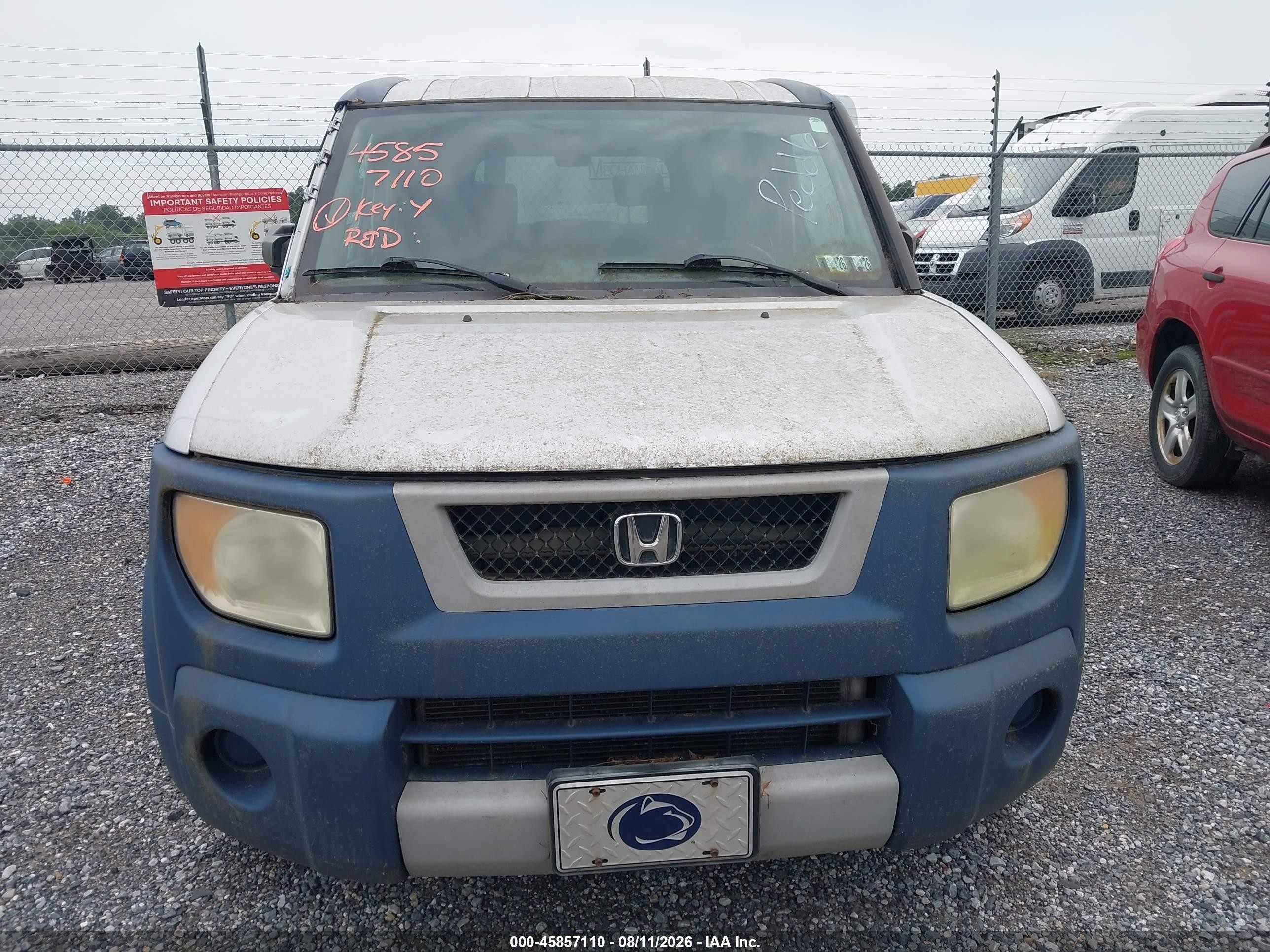 2006 Honda Element Ex Blue vin: 5J6YH28666L016513