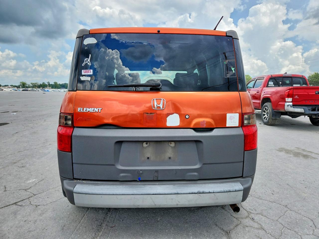 2004 Honda Element Ex Orange vin: 5J6YH28674L022334