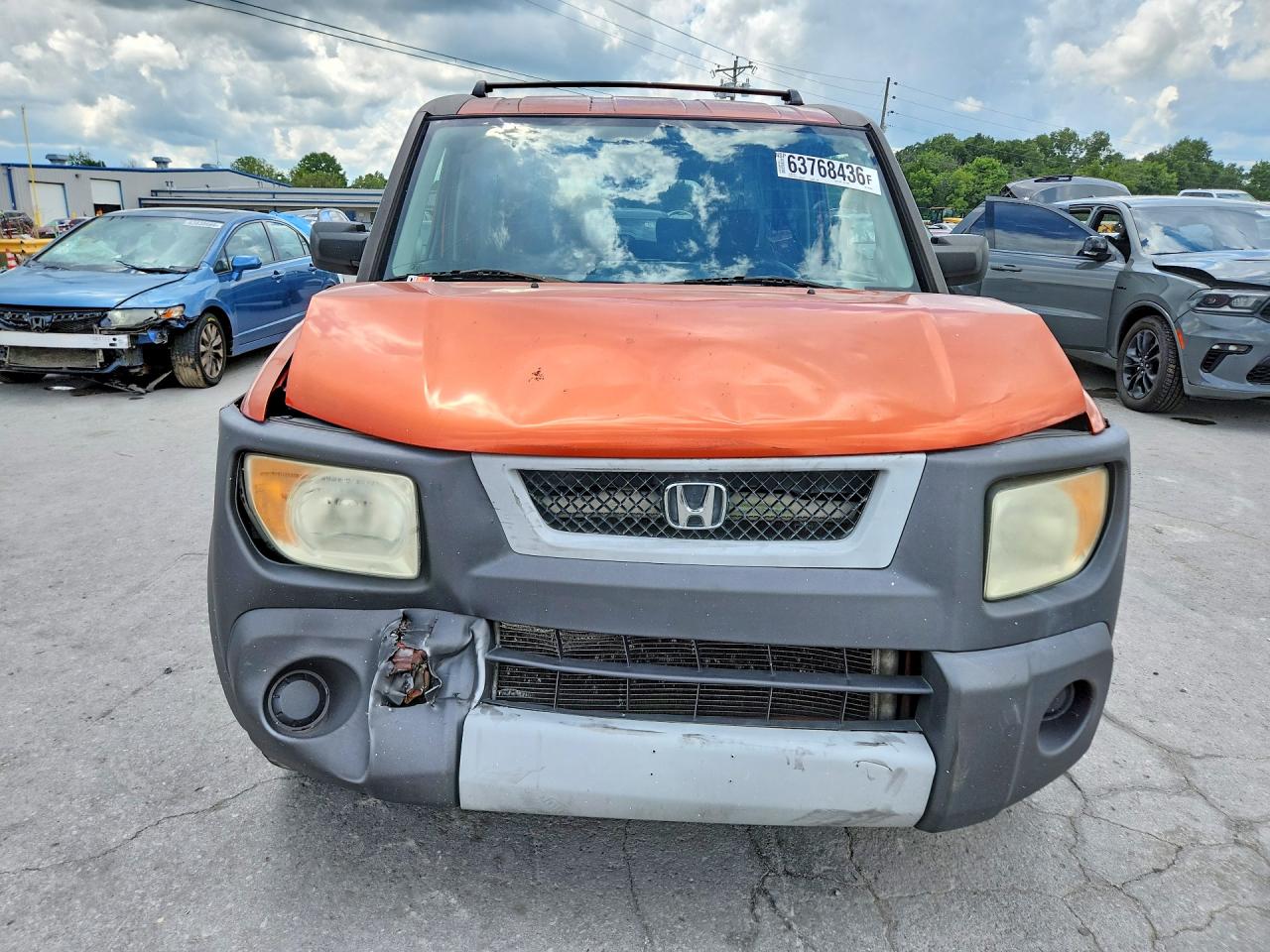 2004 Honda Element Ex Orange vin: 5J6YH28674L022334