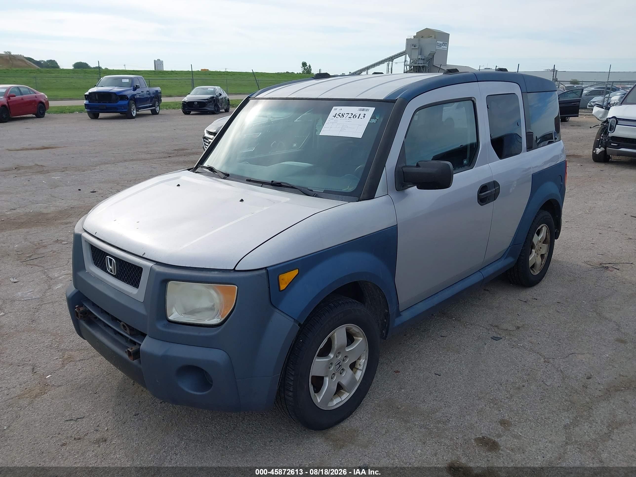 2005 Honda Element Ex Gray vin: 5J6YH28675L003431