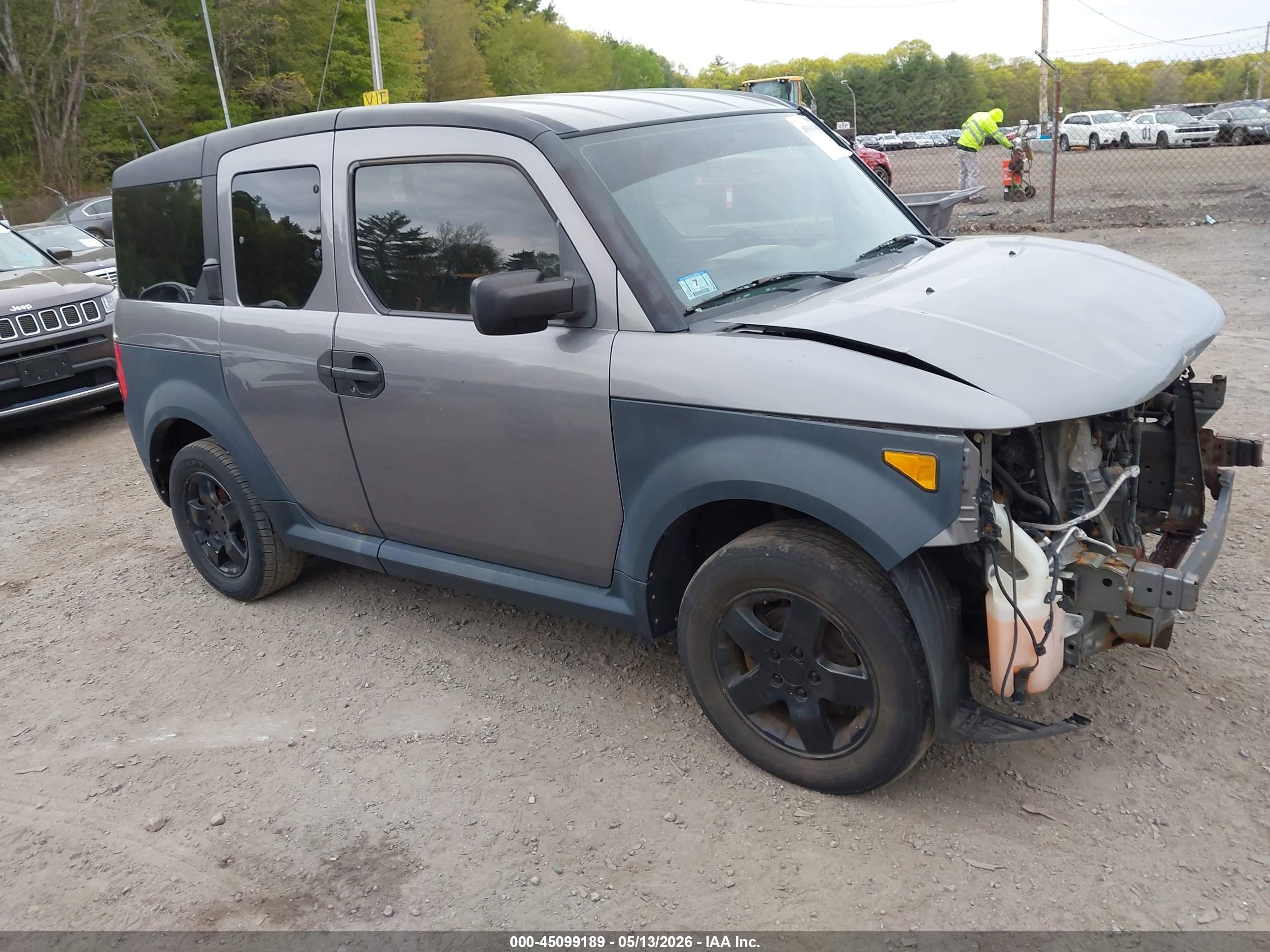2005 Honda Element Ex Gray vin: 5J6YH28675L032654