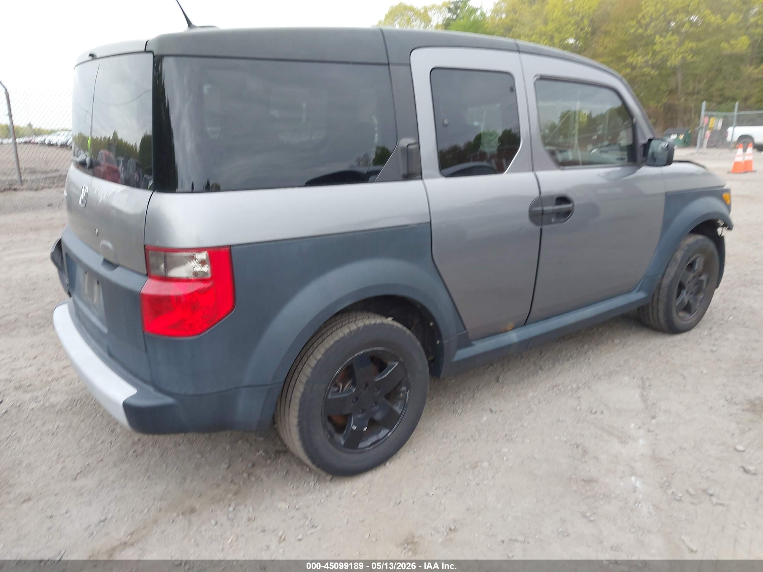 2005 Honda Element Ex Gray vin: 5J6YH28675L032654