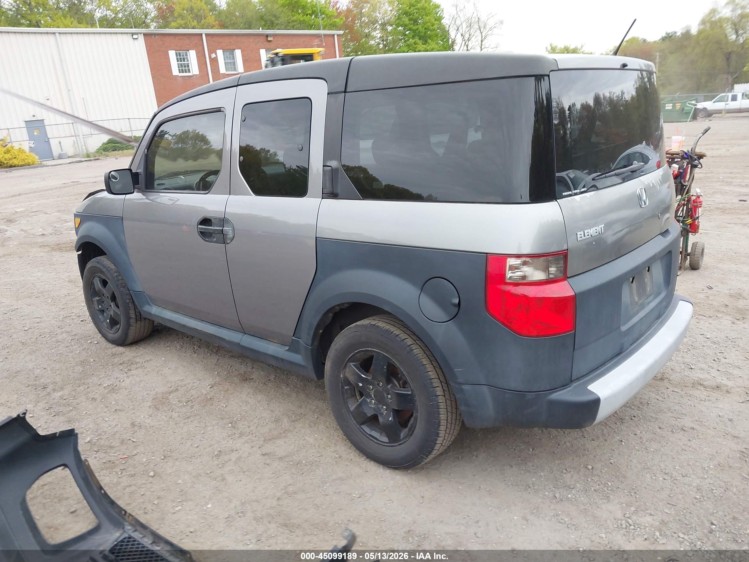 2005 Honda Element Ex Gray vin: 5J6YH28675L032654