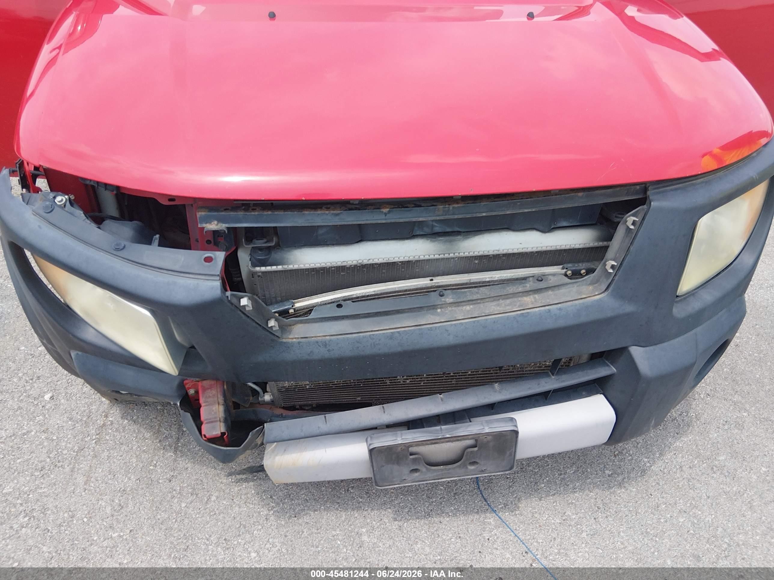 2005 Honda Element Ex Red vin: 5J6YH28675L034520