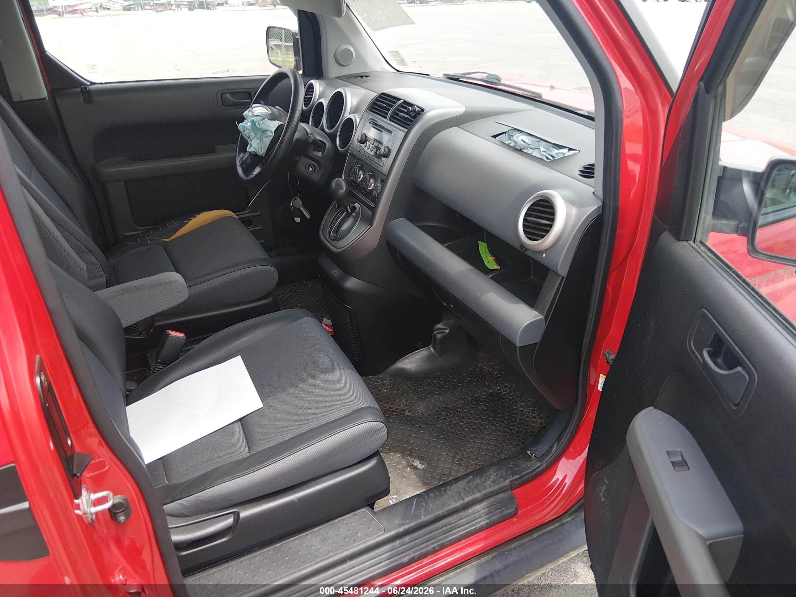 2005 Honda Element Ex Red vin: 5J6YH28675L034520