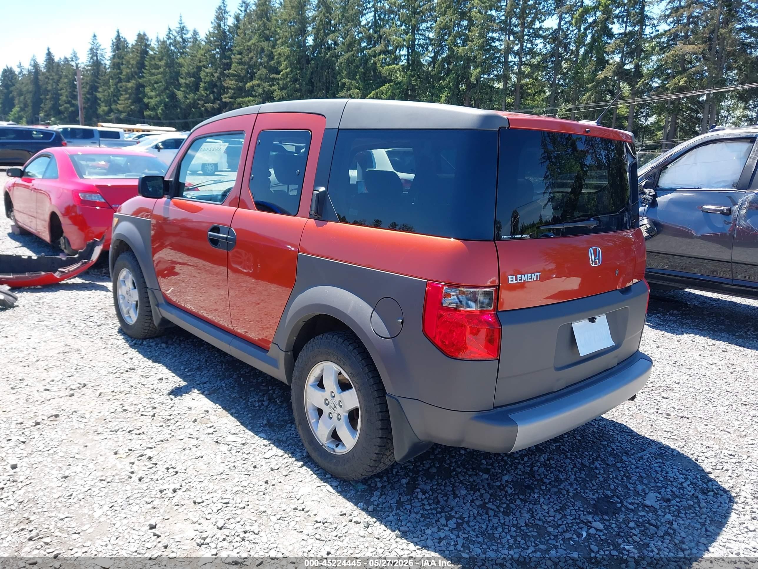 2005 Honda Element Ex Оранжевый vin: 5J6YH28685L015457