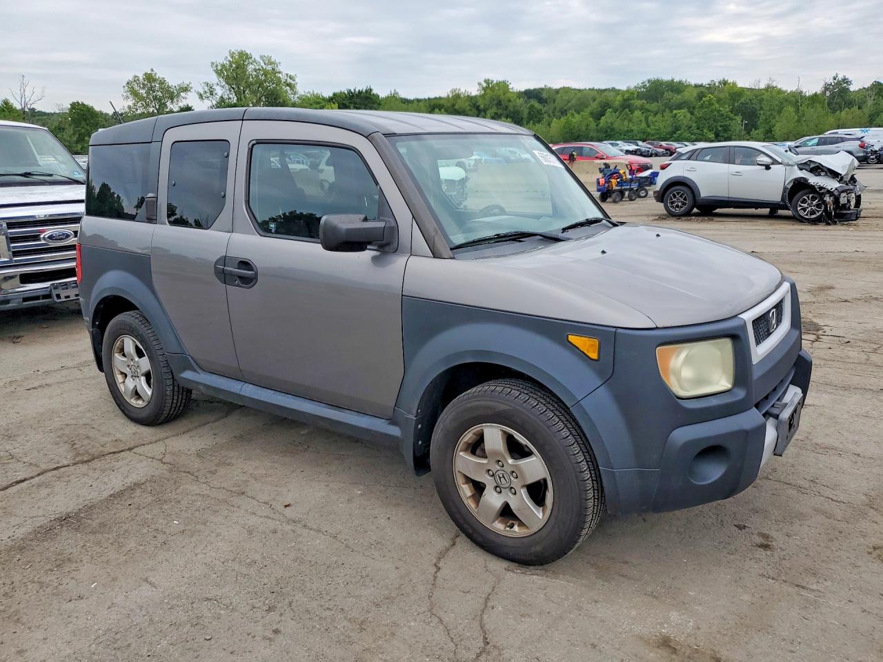 2005 Honda Element Ex Gray vin: 5J6YH28685L015698