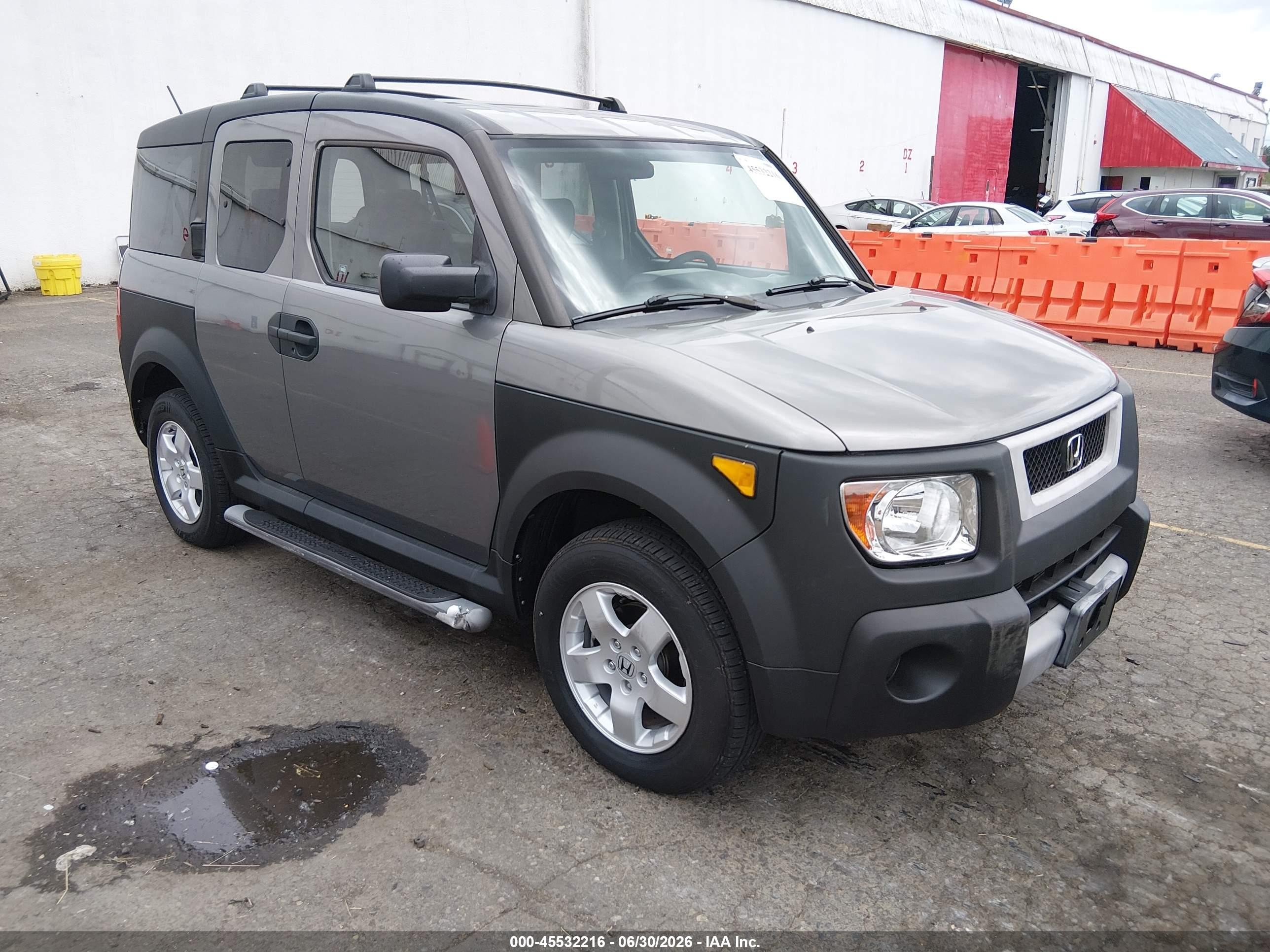 2005 Honda Element Ex Gray vin: 5J6YH28685L025874