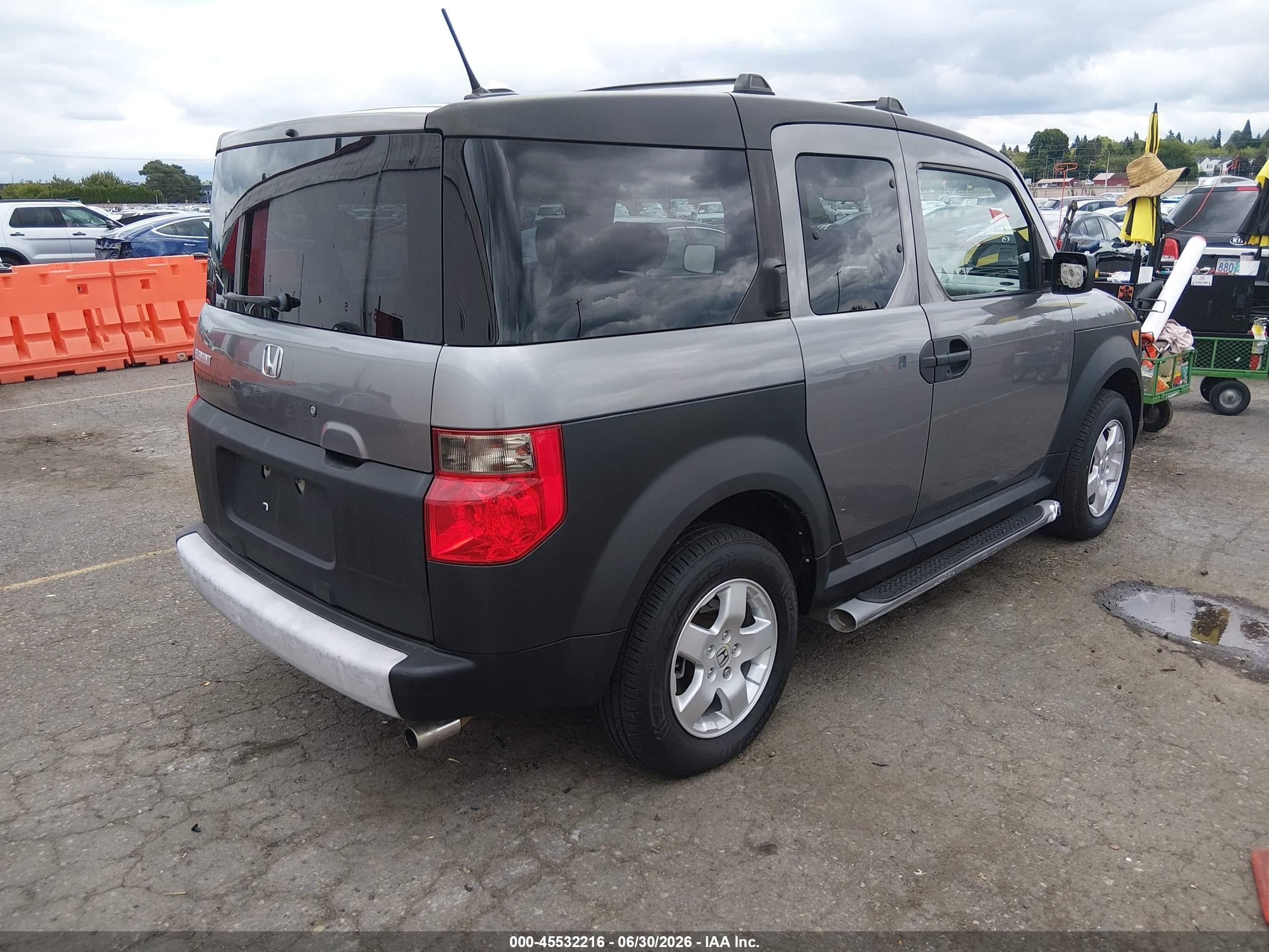 2005 Honda Element Ex Серый vin: 5J6YH28685L025874