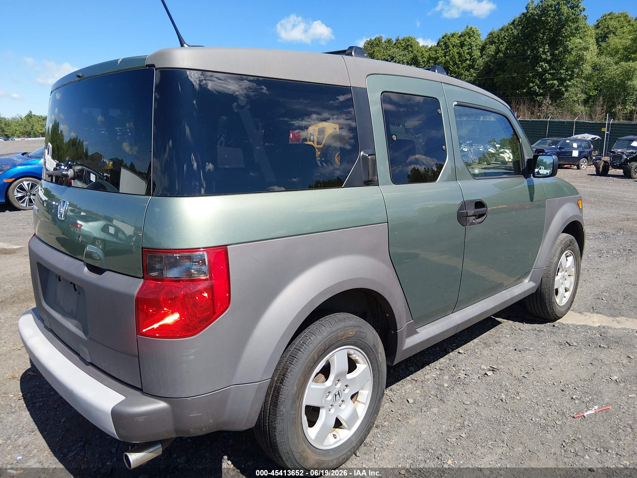 2005 Honda Element Ex Green vin: 5J6YH28685L026720