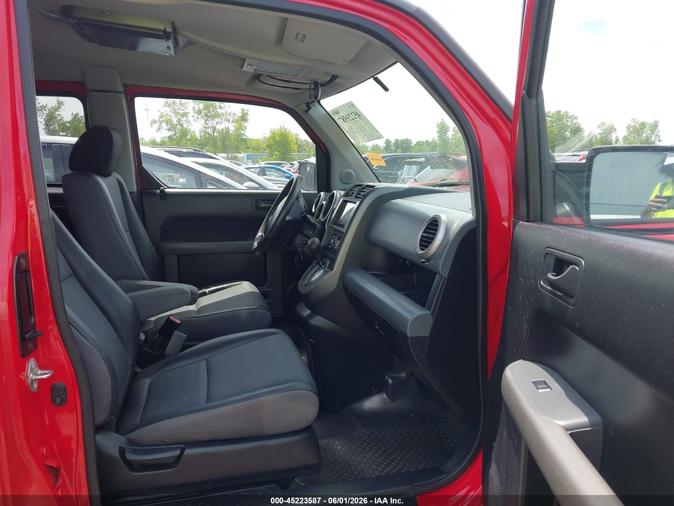 2005 Honda Element Ex Red vin: 5J6YH28685L034154