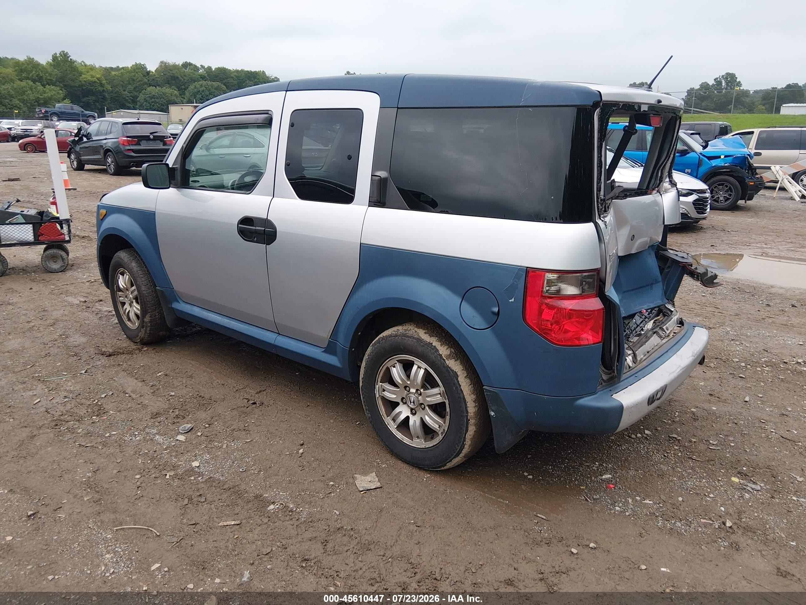 2006 Honda Element Ex Синий vin: 5J6YH28686L026072