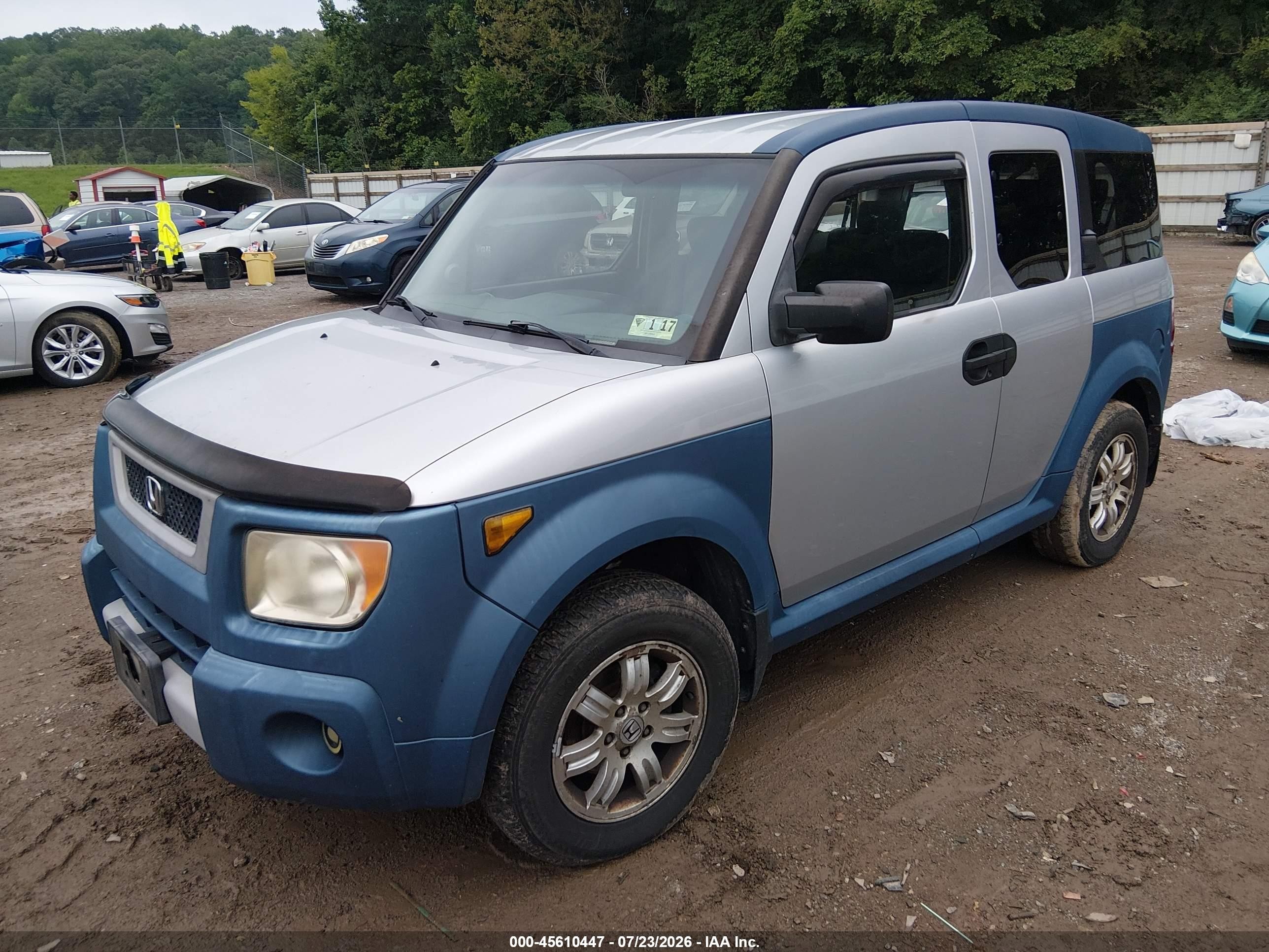2006 Honda Element Ex Синий vin: 5J6YH28686L026072
