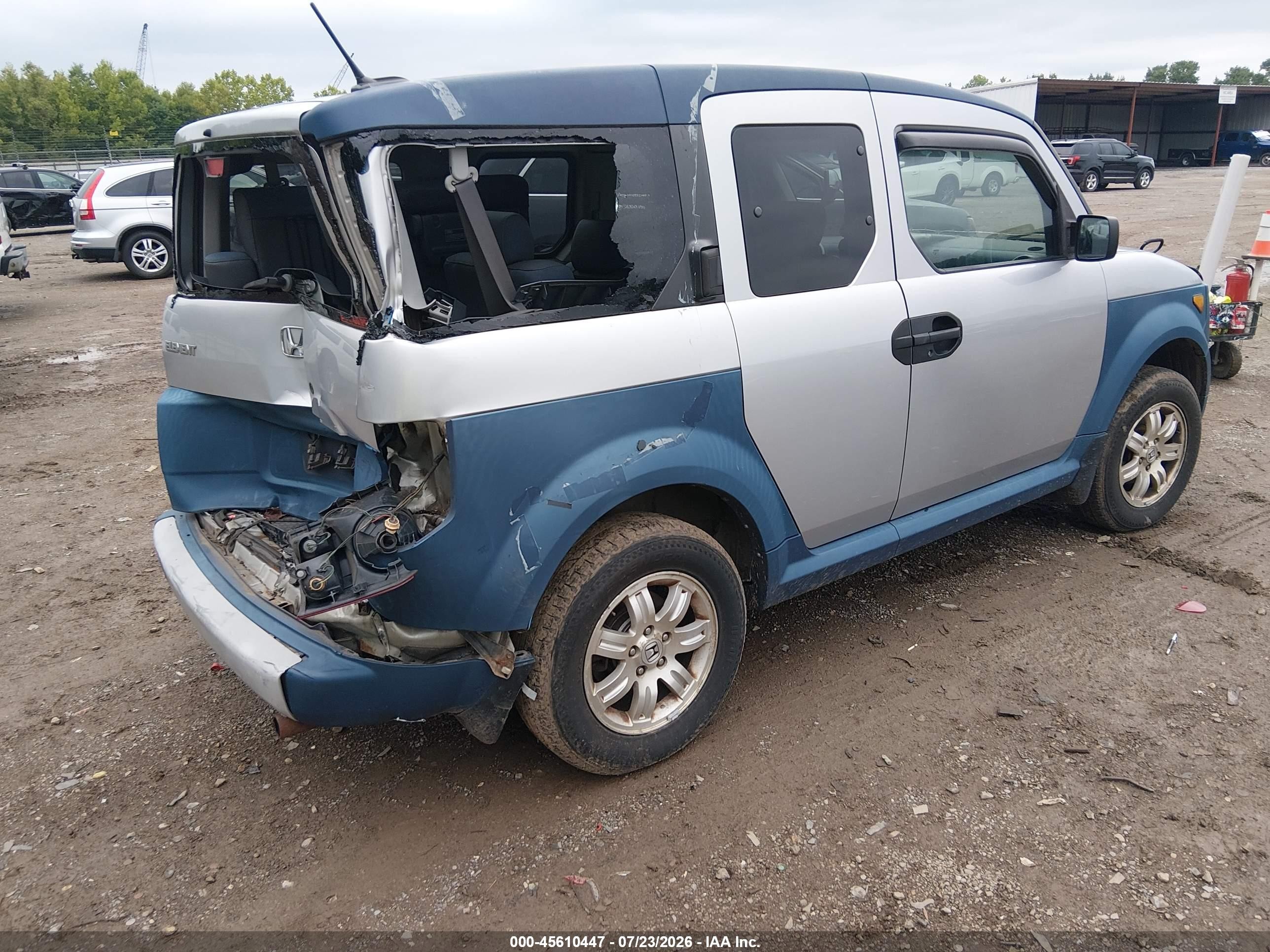 2006 Honda Element Ex Синий vin: 5J6YH28686L026072