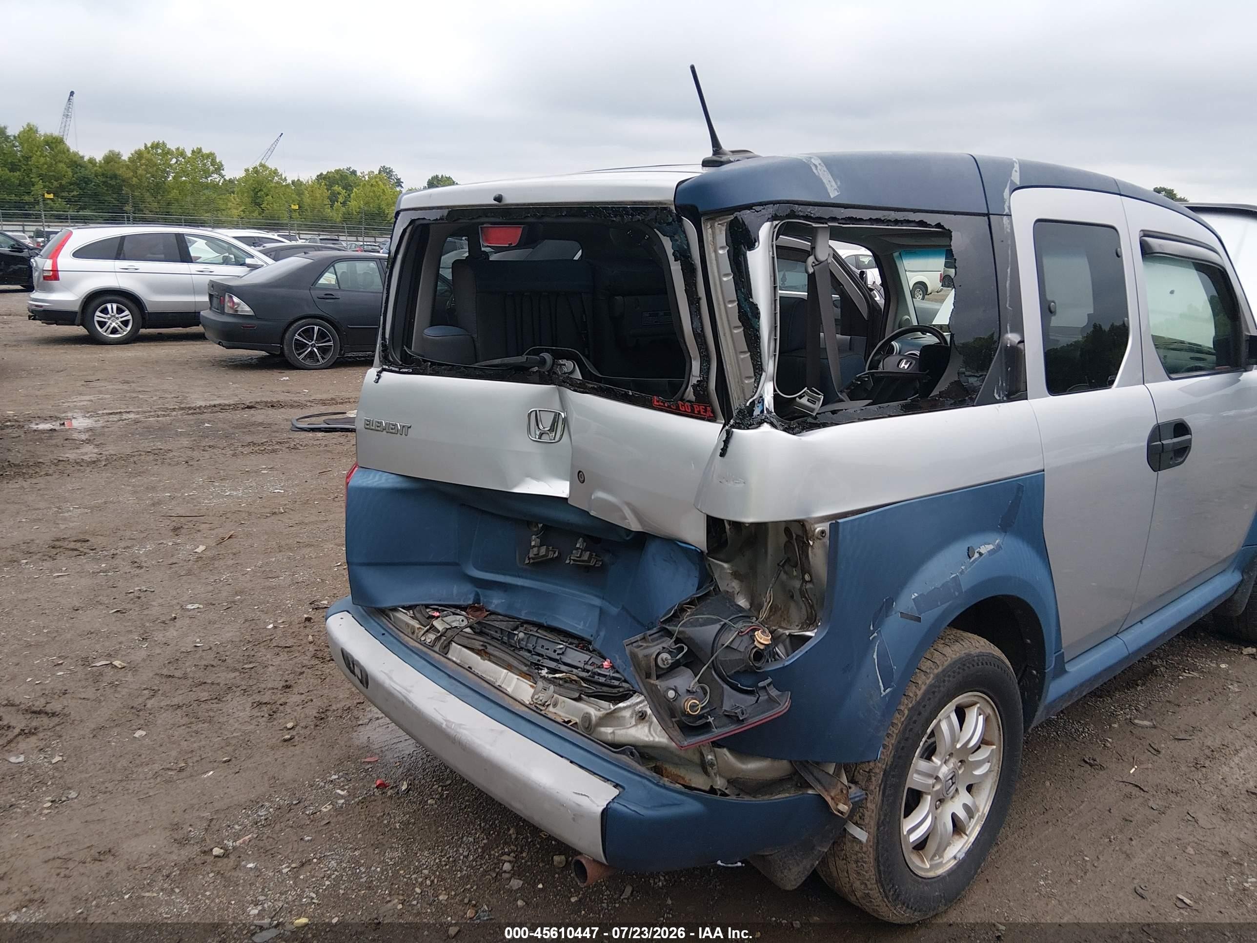 2006 Honda Element Ex Синий vin: 5J6YH28686L026072