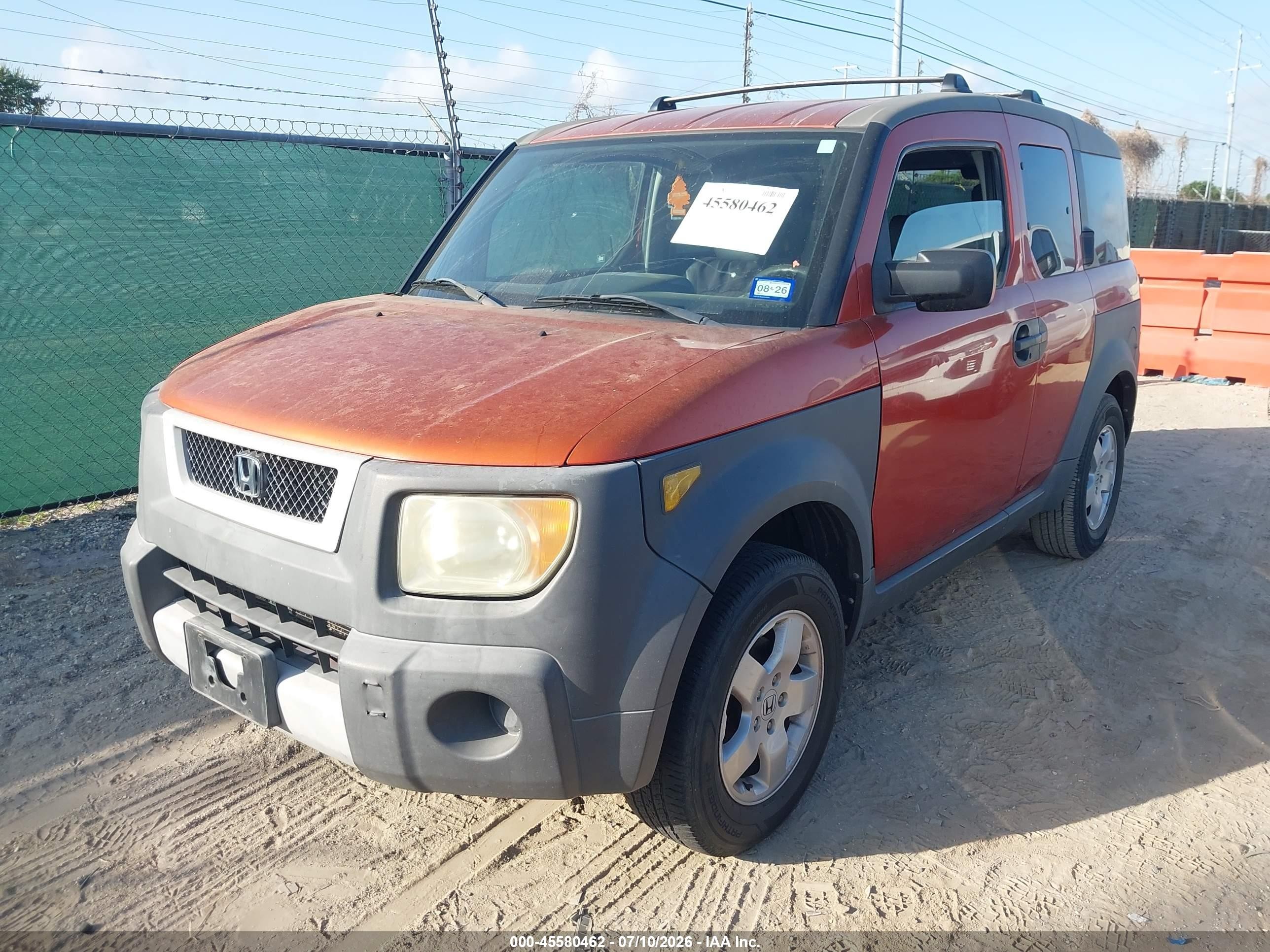 2004 Honda Element Ex Orange vin: 5J6YH28694L017796