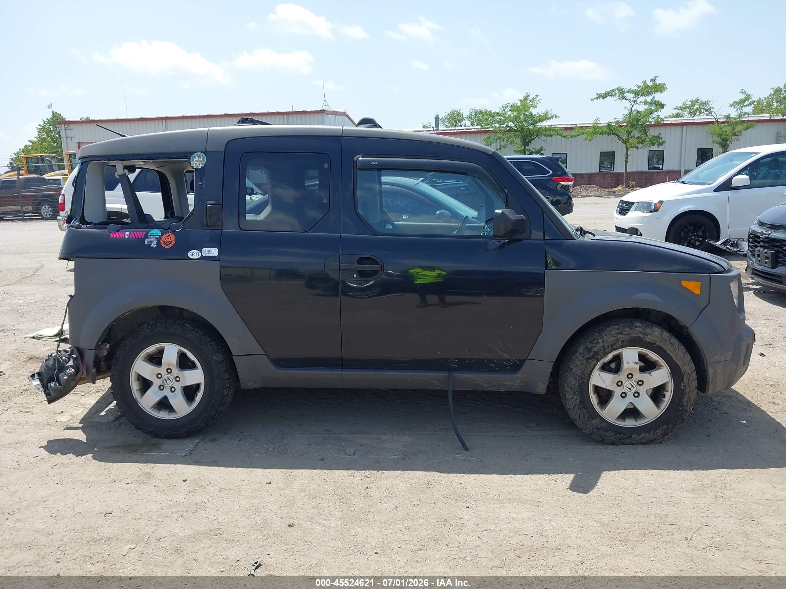 2004 Honda Element Ex Black vin: 5J6YH28694L027504
