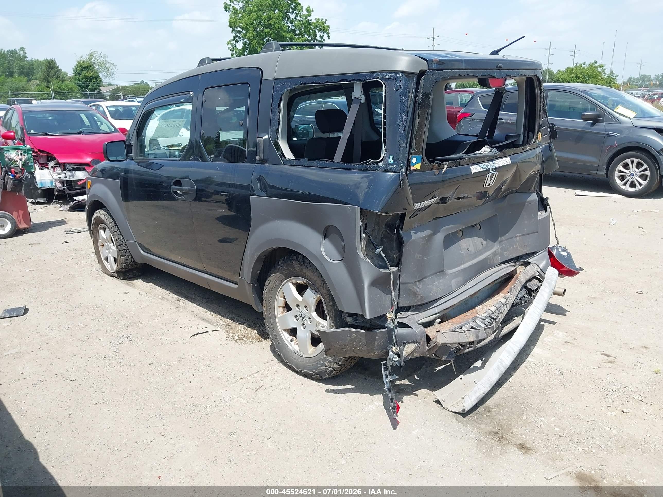2004 Honda Element Ex Black vin: 5J6YH28694L027504