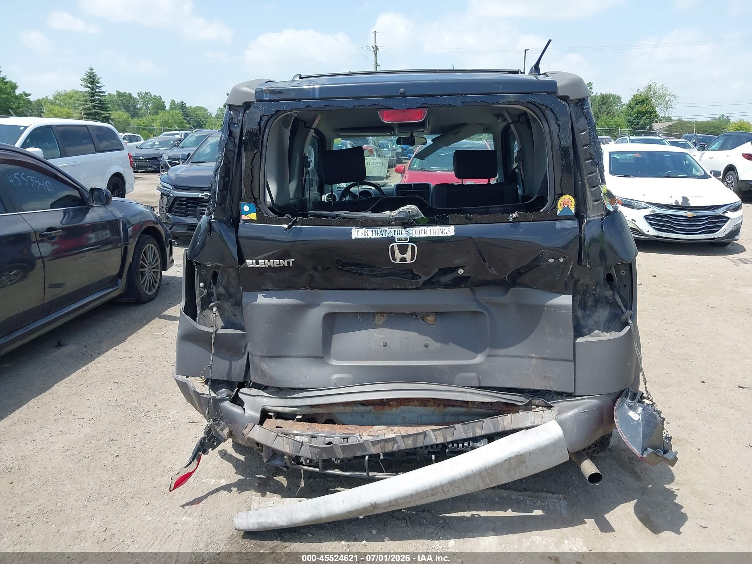 2004 Honda Element Ex Black vin: 5J6YH28694L027504