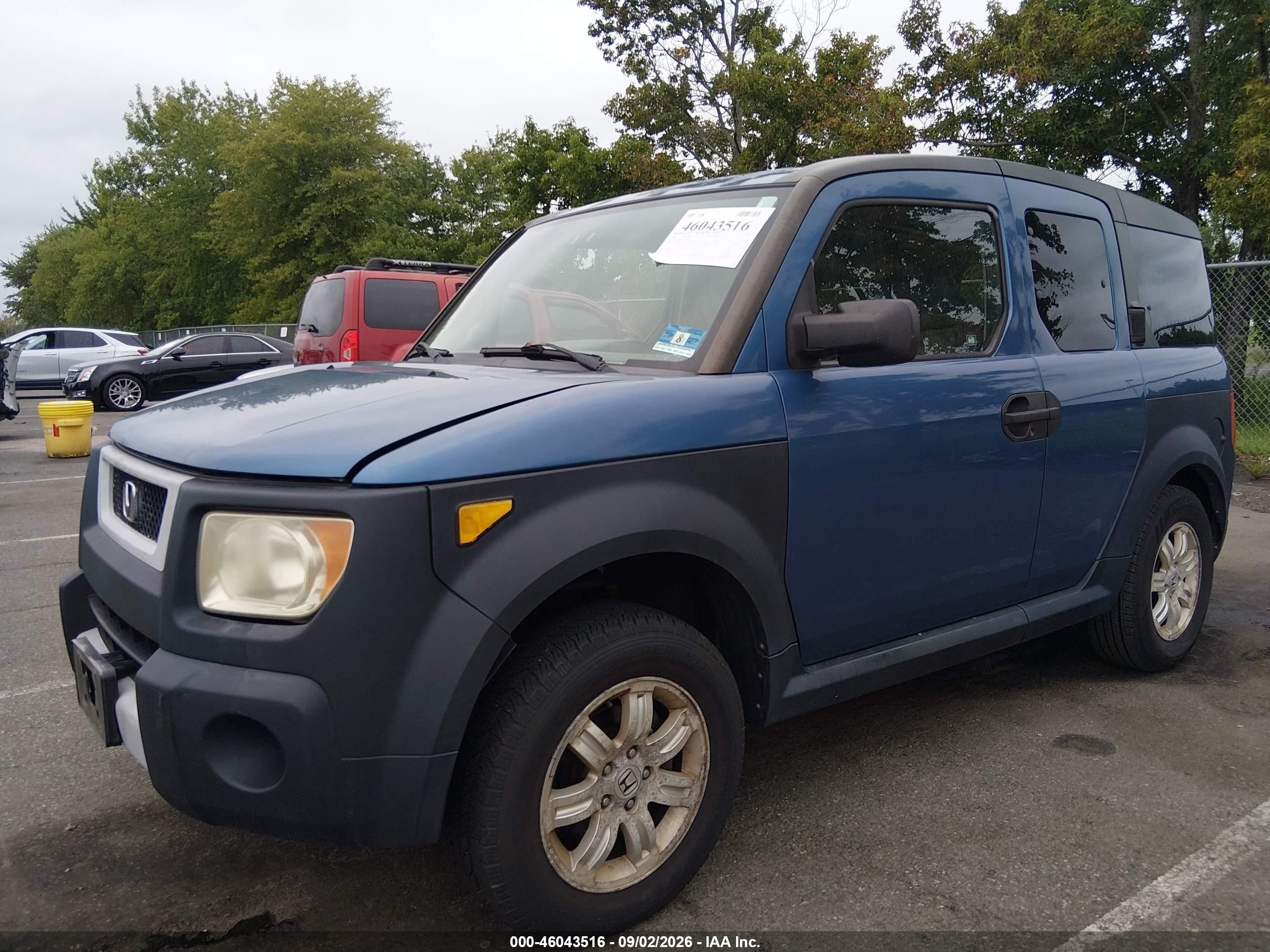 2006 Honda Element Ex Синий vin: 5J6YH28696L019292