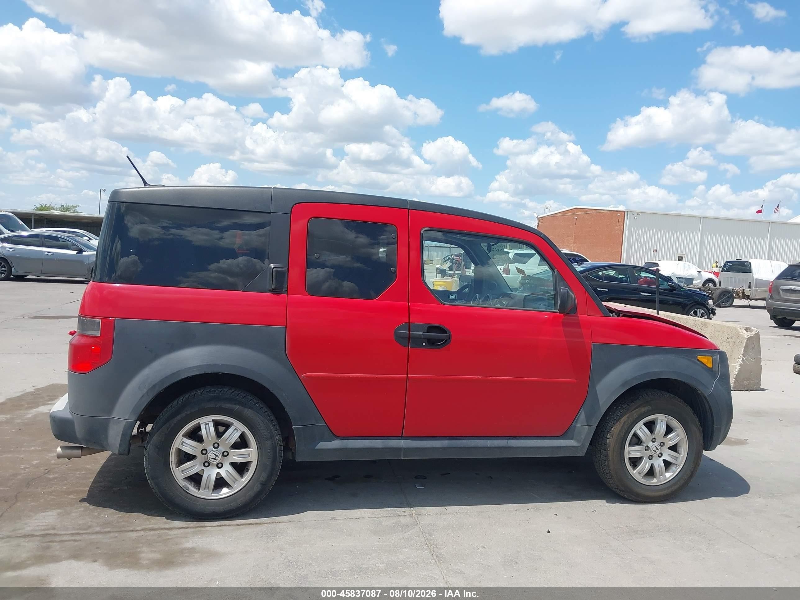 2005 Honda Element Ex Red vin: 5J6YH286X5L020742