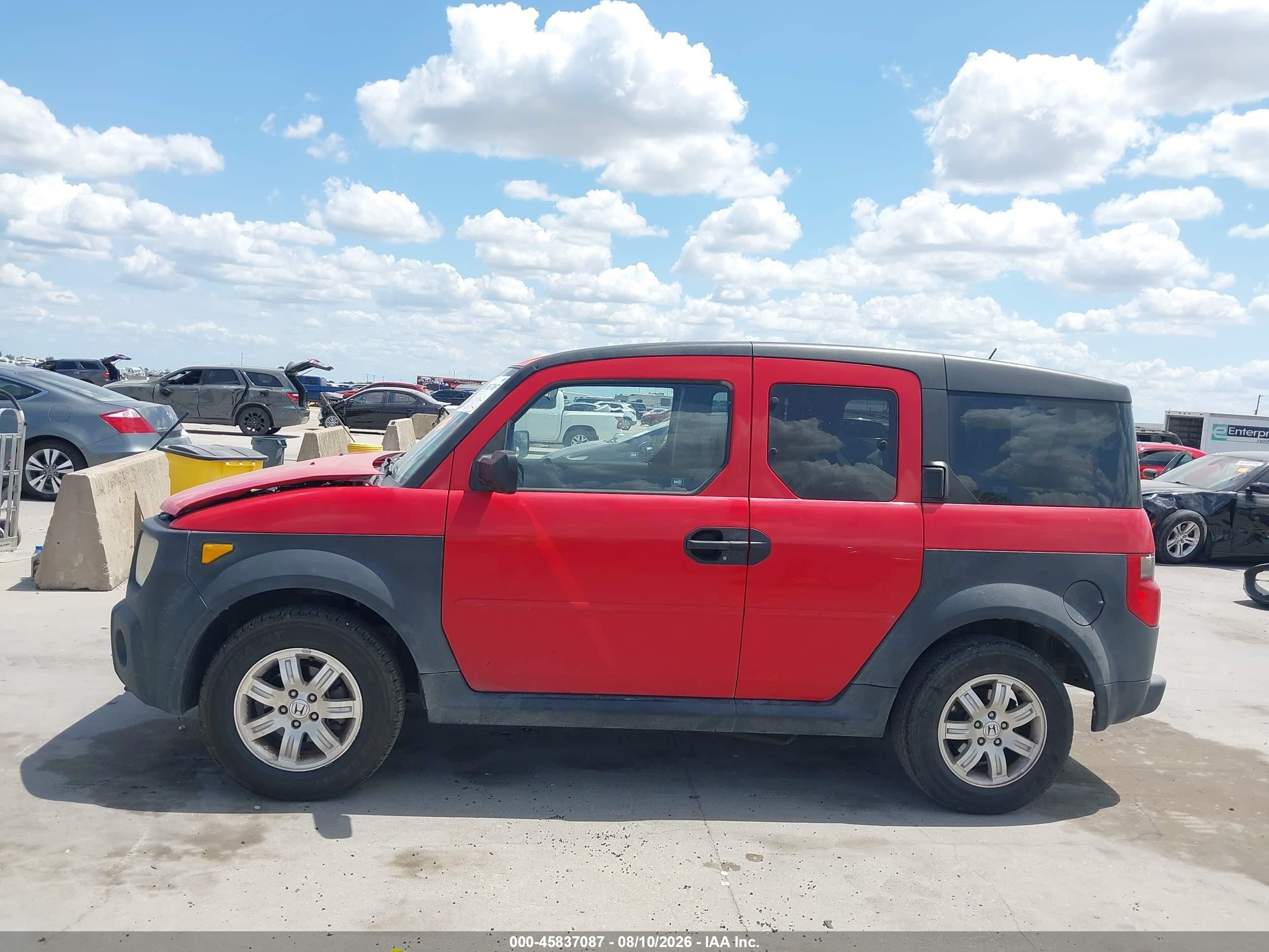 2005 Honda Element Ex Red vin: 5J6YH286X5L020742