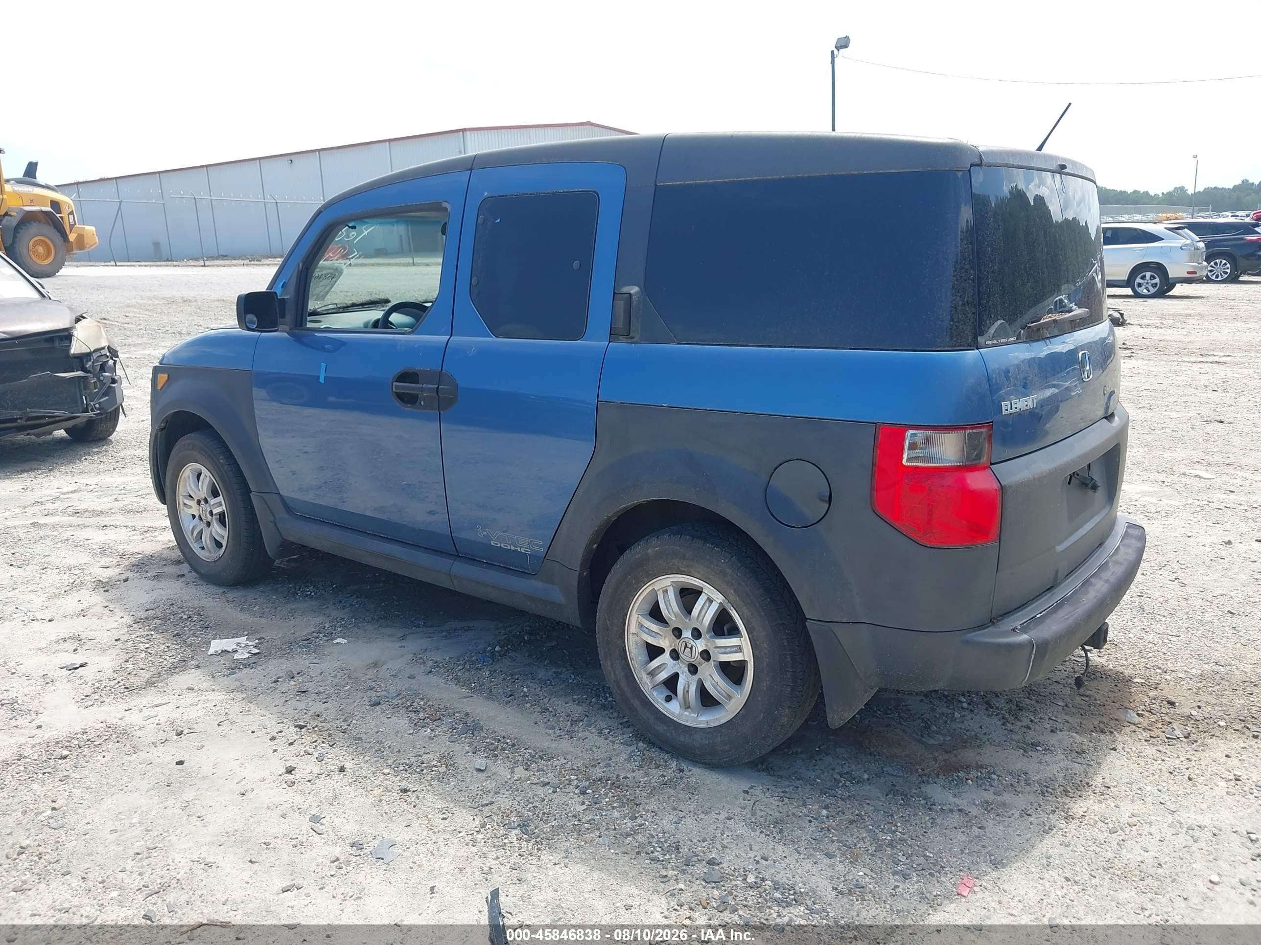 2006 Honda Element Ex Blue vin: 5J6YH286X6L004848