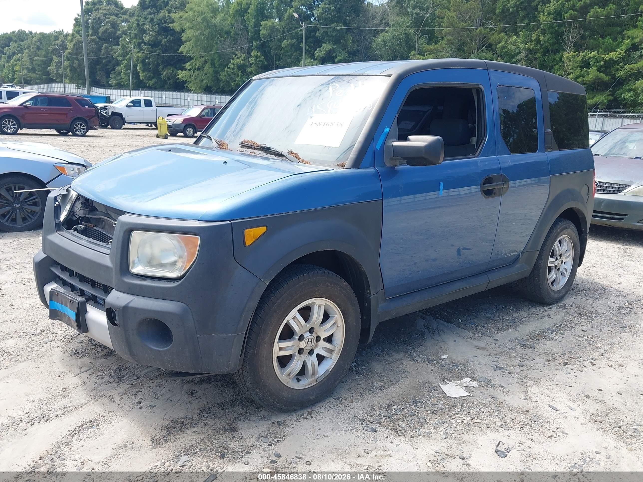 2006 Honda Element Ex Blue vin: 5J6YH286X6L004848