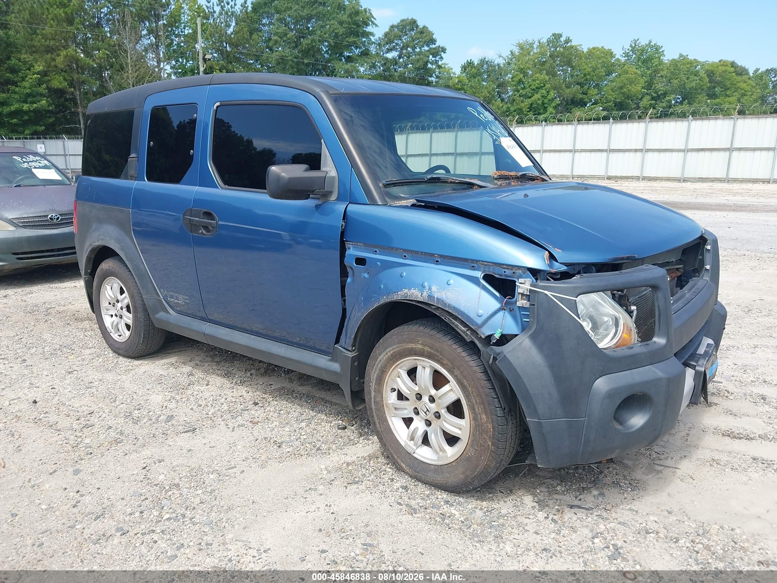 2006 Honda Element Ex Blue vin: 5J6YH286X6L004848
